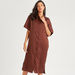 Iconic Solid Shirt Dress with Short Sleeves and Button Closure-Dresses-thumbnailMobile-0