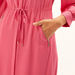 Iconic Solid Maxi A-line Dress with Long Sleeves and Waist Tie-Ups-Dresses-thumbnailMobile-2