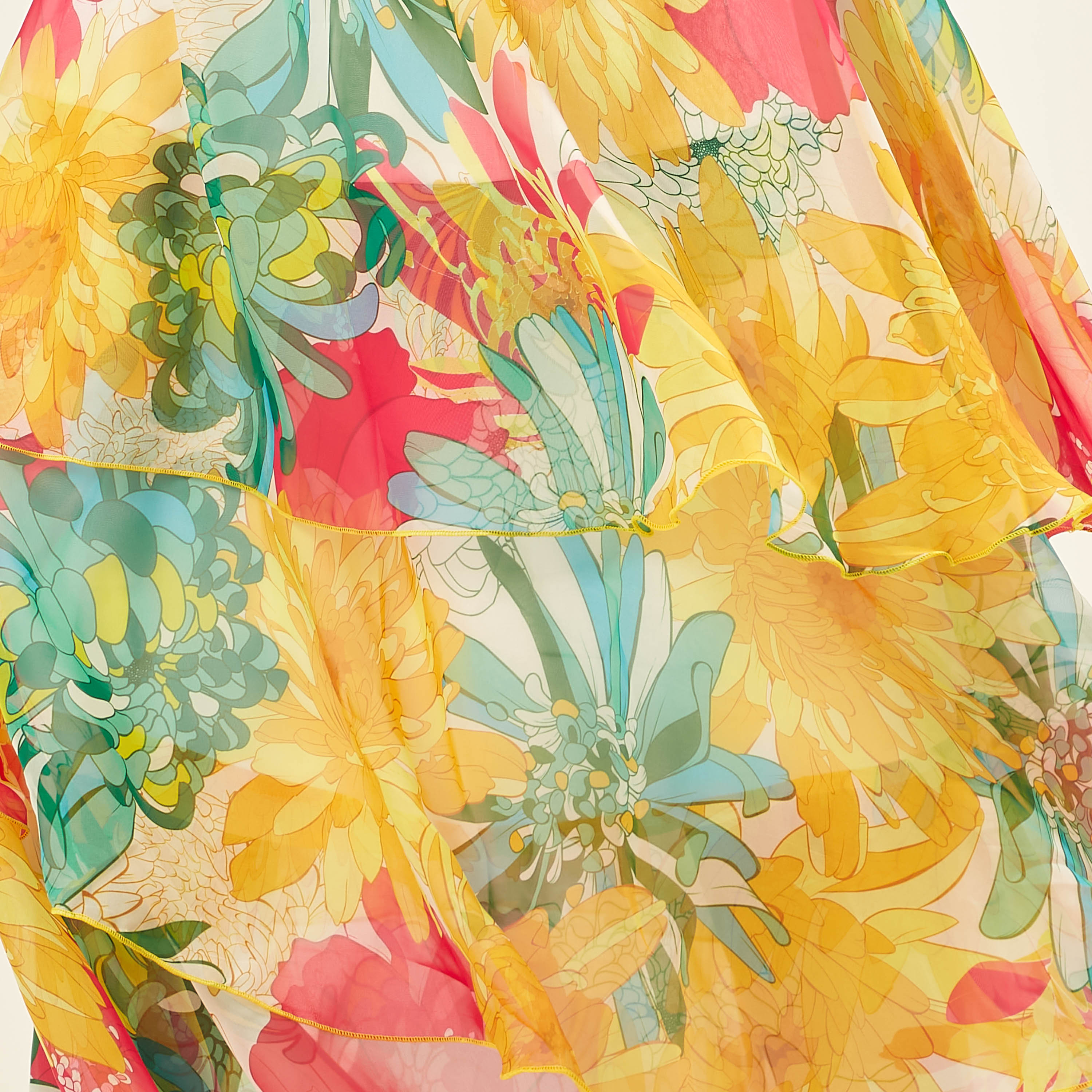 Iconic Floral Print Rara Maxi Dress with Laced V-neck and Puff Sleeves-women-clothing-dresses-image-6