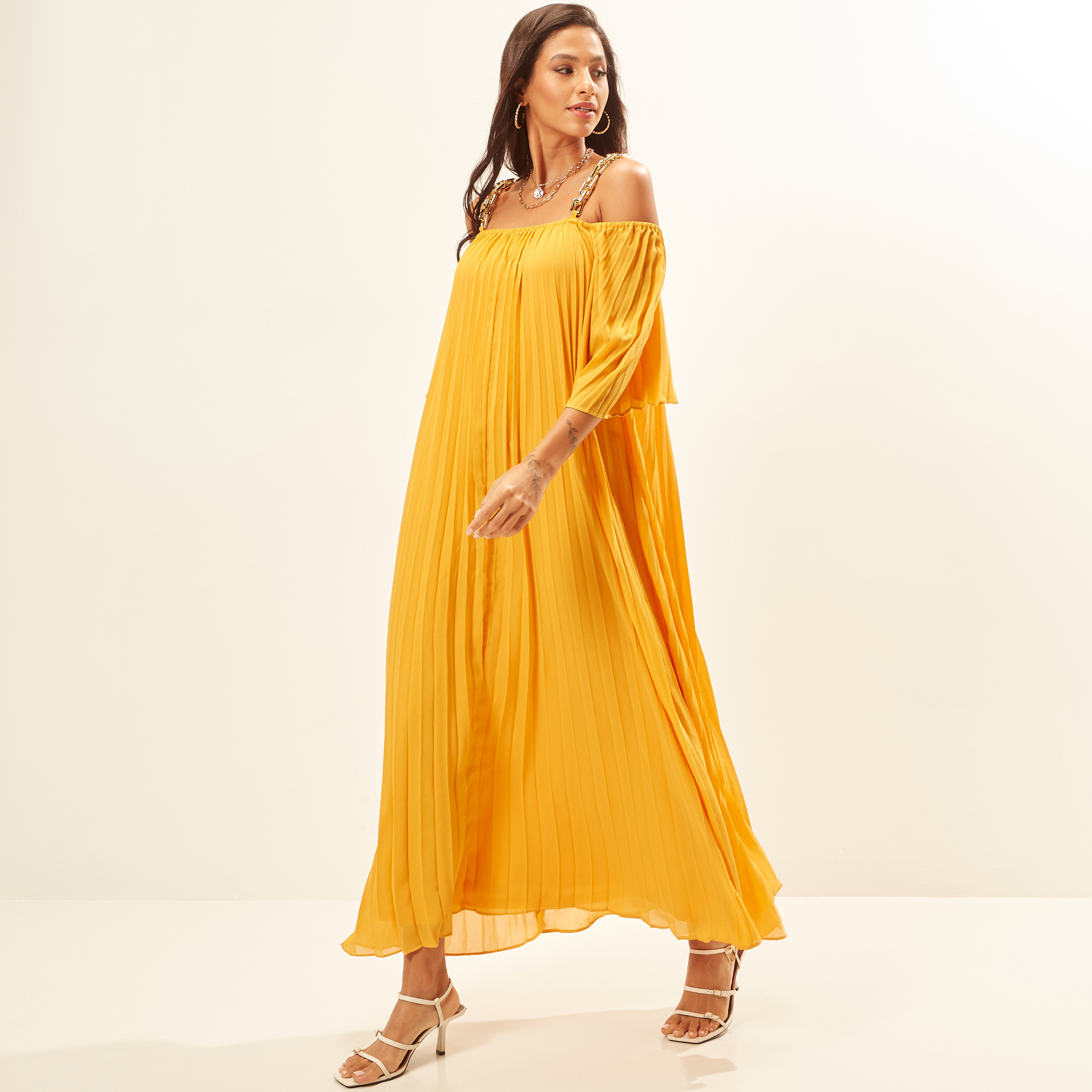 Missguided pleated maxi dress sale