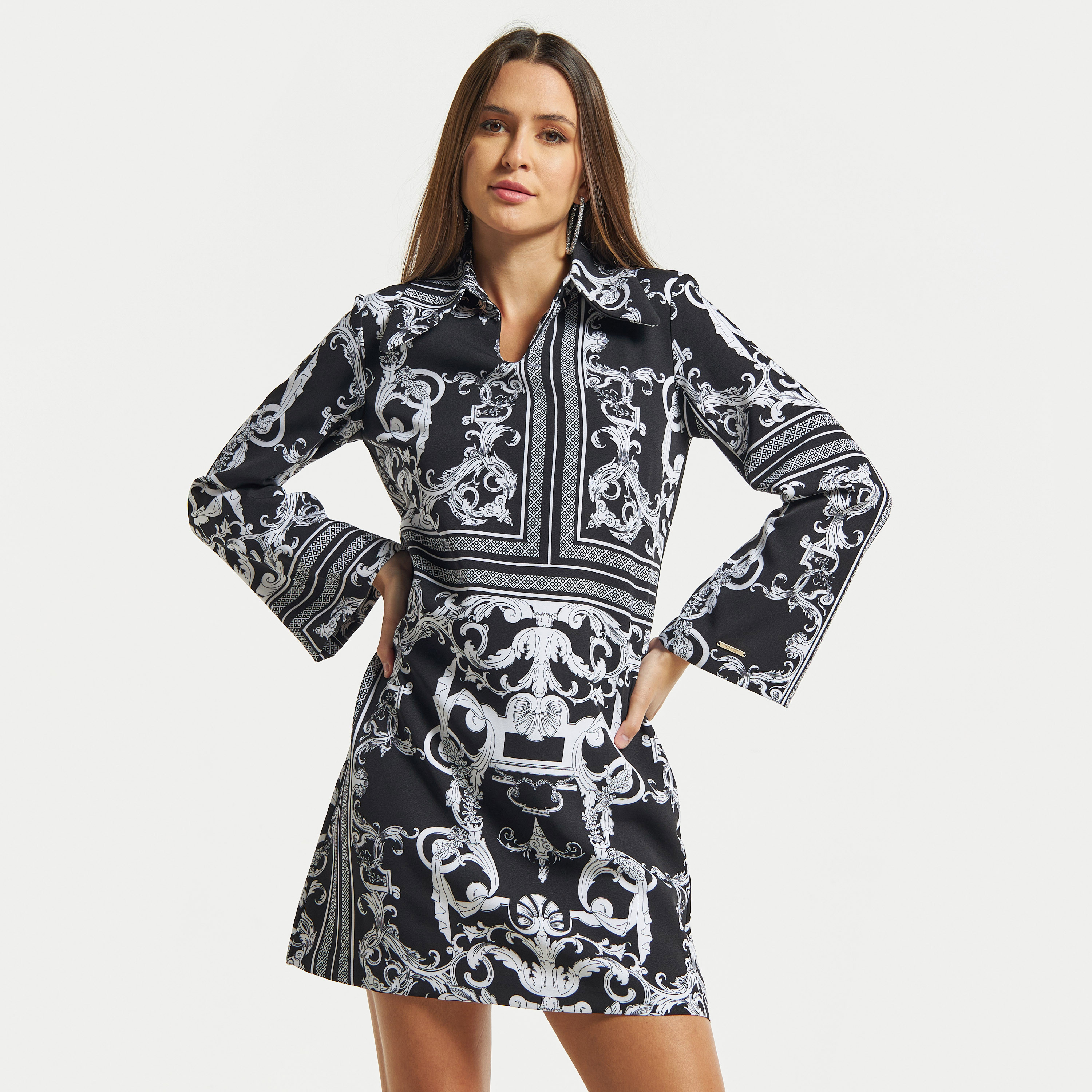 Iconic long hot sale sleeve dress