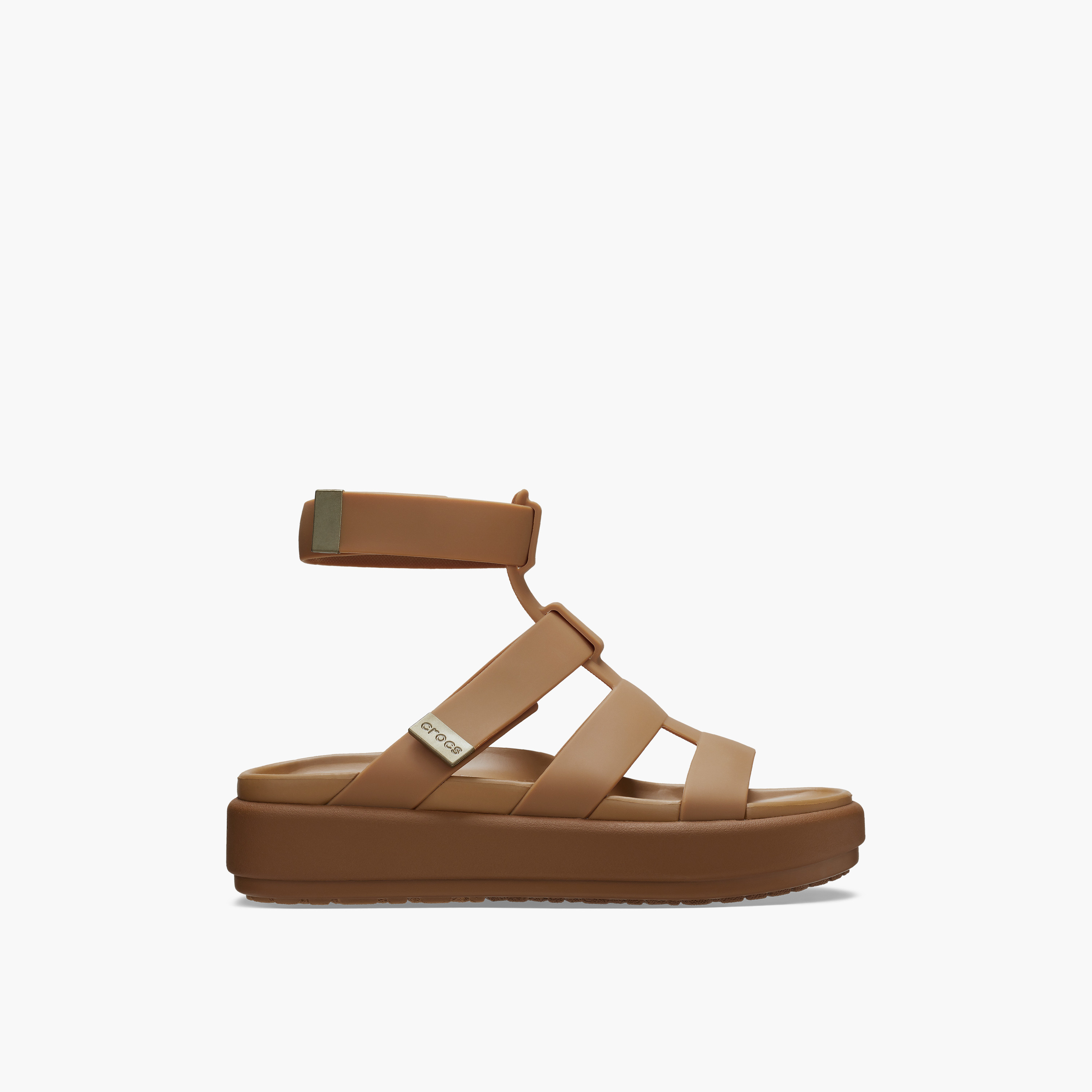 Shop Crocs Women's Buckle Brooklyn Luxe Gladiator Sandals