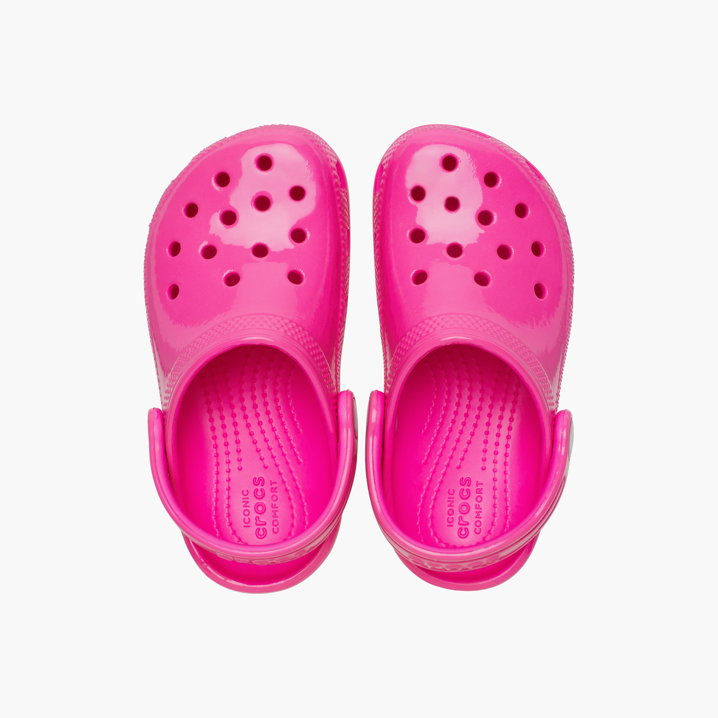 Crocs Girls Slip On Classic Neon Highlighter Clogs | 209570-6TW-girls-shoes-sandals-image-2