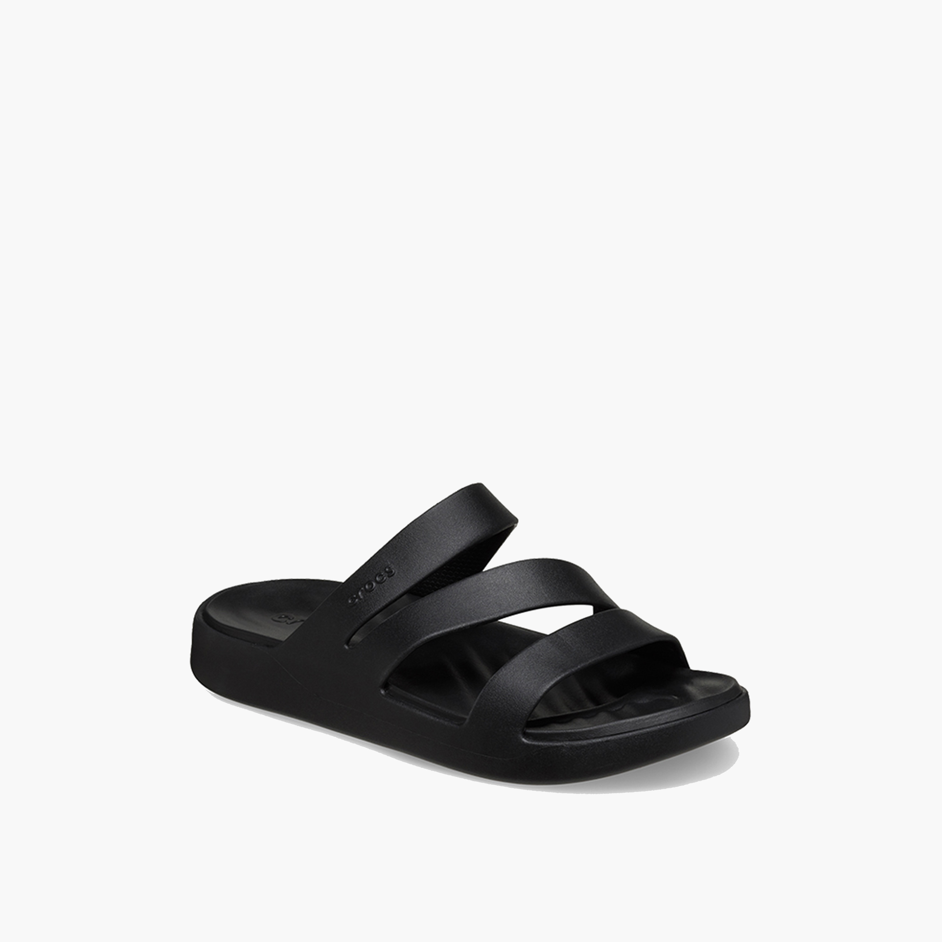 Crocs Women's Slip On Getaway Strappy Slide Sandals | 209587-001-women-shoes-sandals-flats-image-3