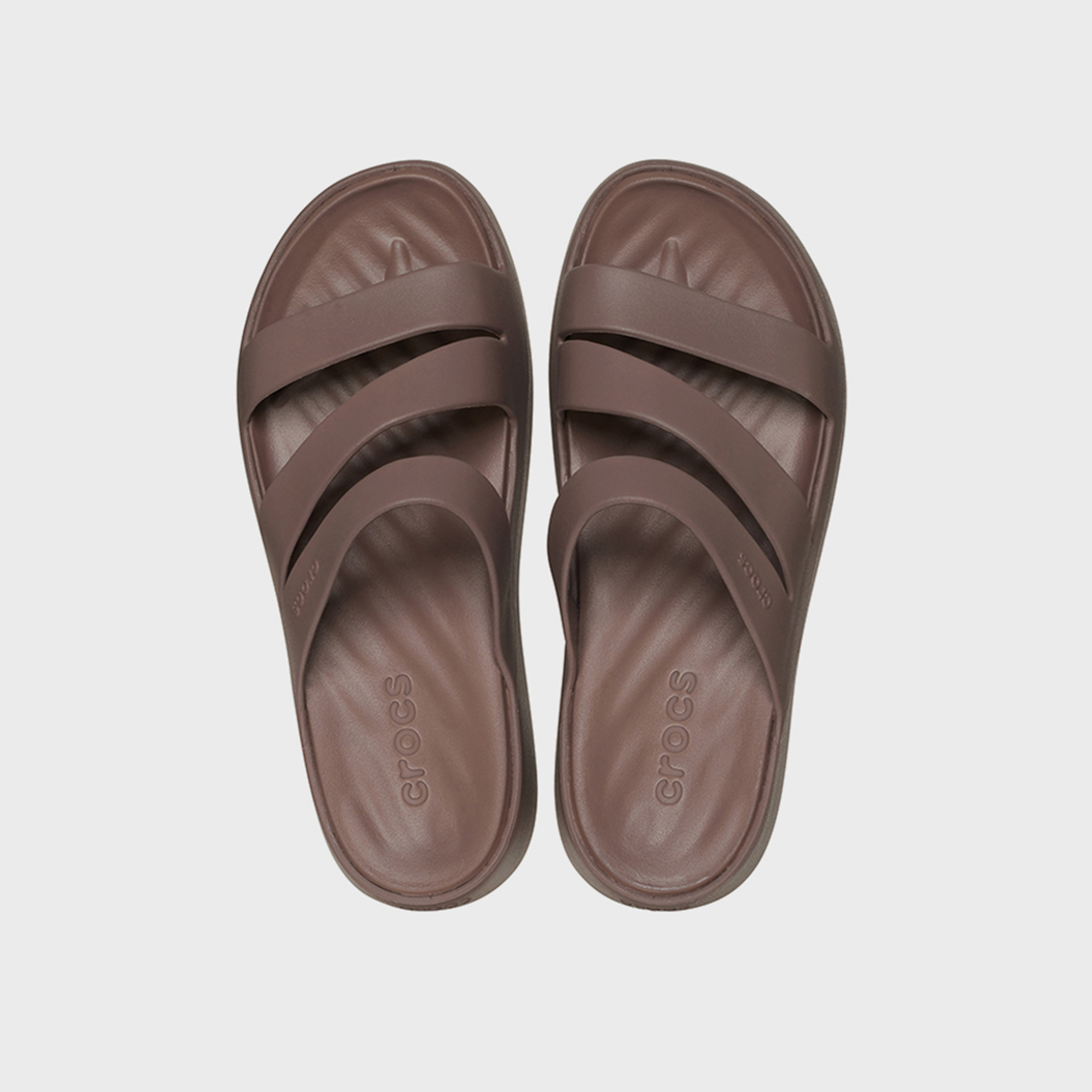 Crocs Women's Slip On Getaway Strappy Slide Sandals | 209587-0LF-women-shoes-sandals-flats-image-2