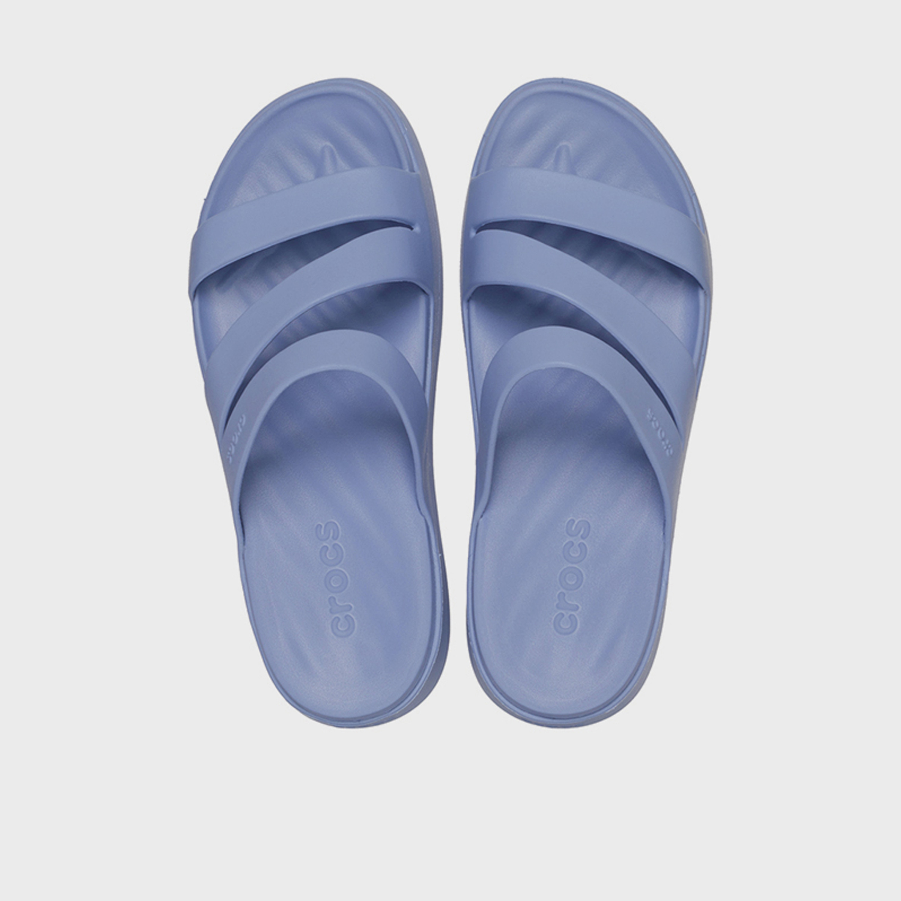 Crocs Women's Slip-On Getaway Strappy Slide Flat Sandals | 209587-453-women-shoes-sandals-flats-image-2