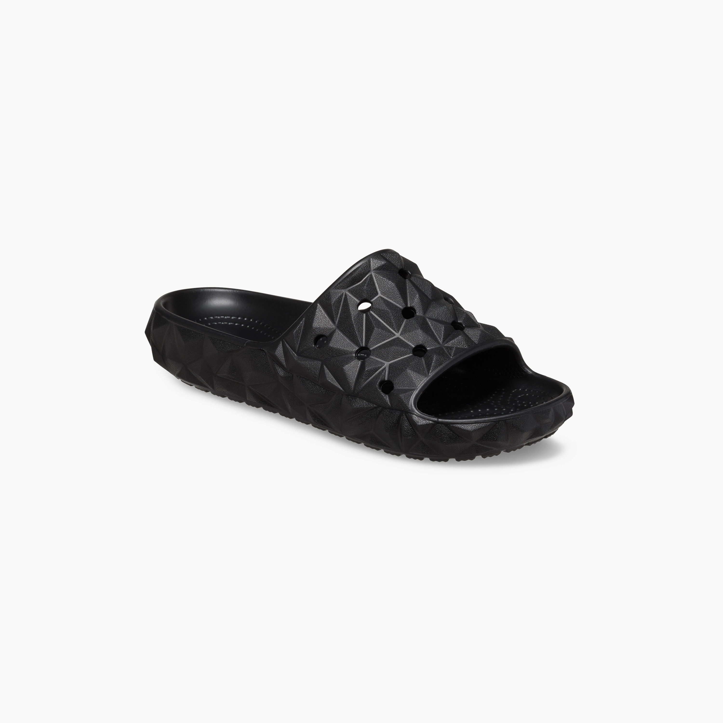شبشب كروكس للجنسين ذو سليب أون بتصميم كلاسيكي II هندسي | 209608-001-women-shoes-sandals-flats-image-3