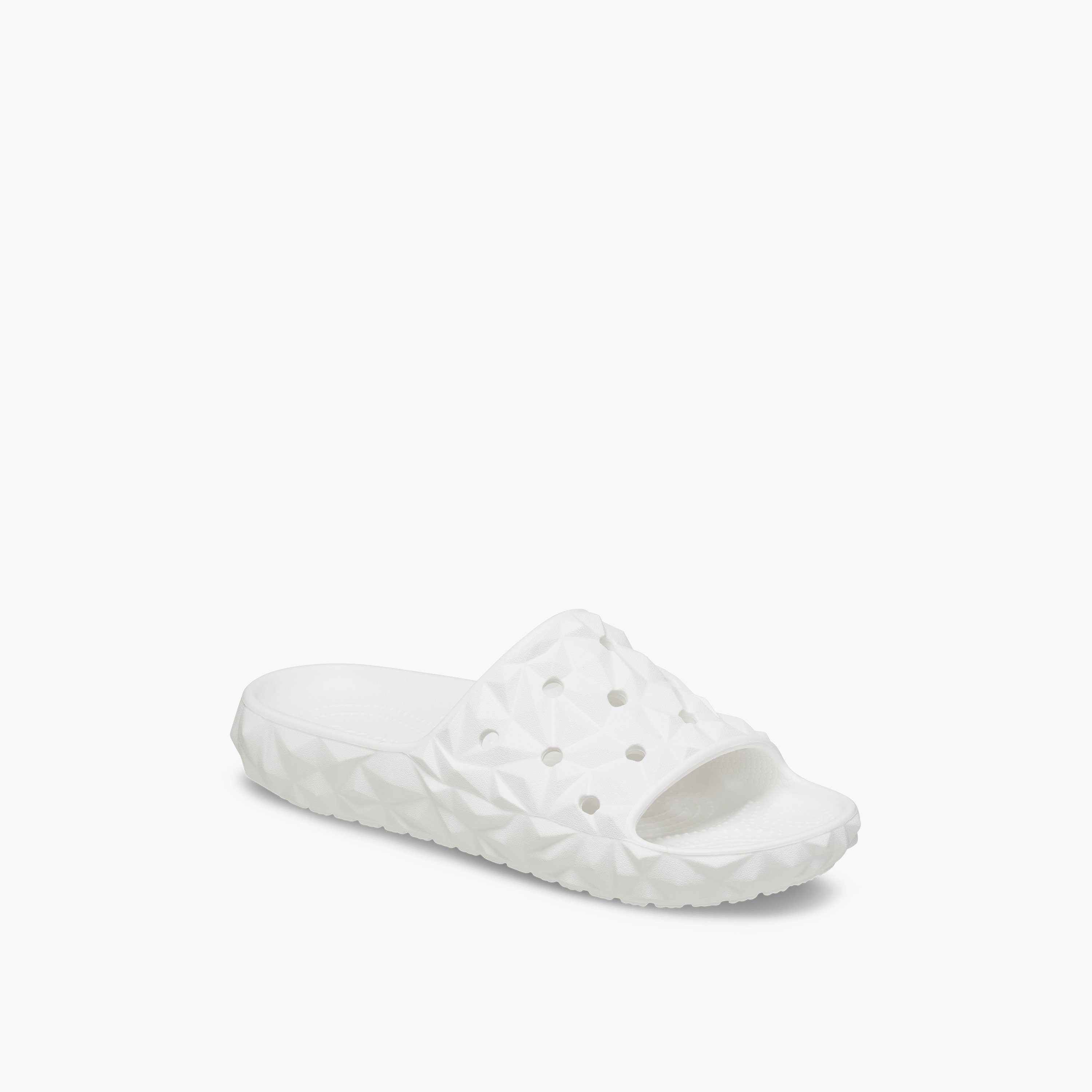 Crocs Women's Slip On Classic Geometric Slide v2 Slides | 209608-100-women-shoes-flipflopsandslides-image-3