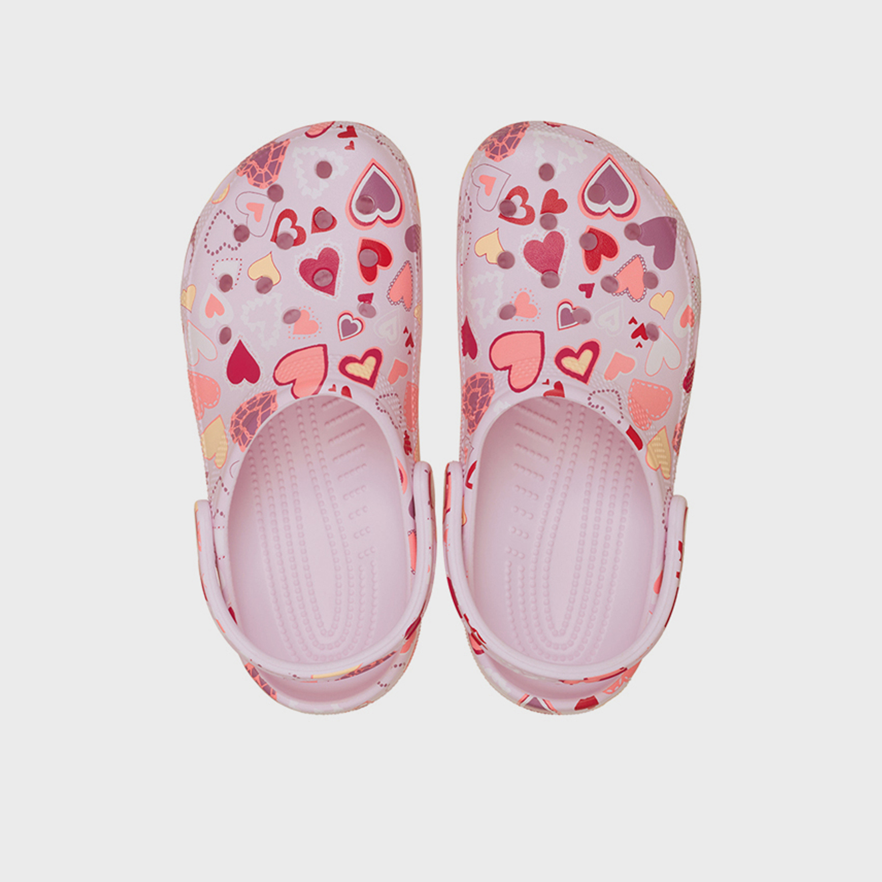 Crocs Women's Slip-On Classic Vday Chunky Heel Clogs | 209682-7CI-women-shoes-flipflopsandslides-image-2