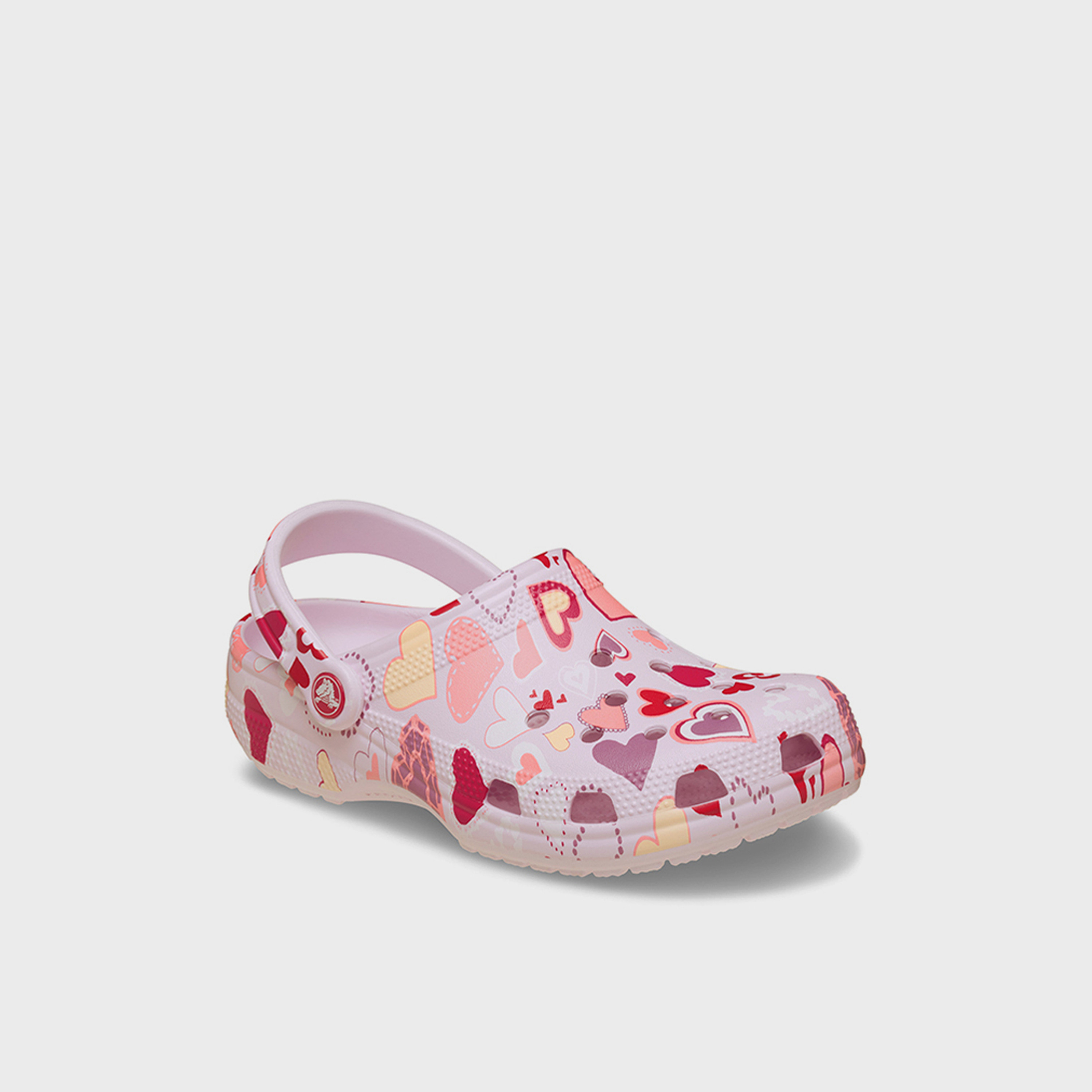 Crocs Women's Slip-On Classic Vday Chunky Heel Clogs | 209682-7CI-women-shoes-flipflopsandslides-image-3