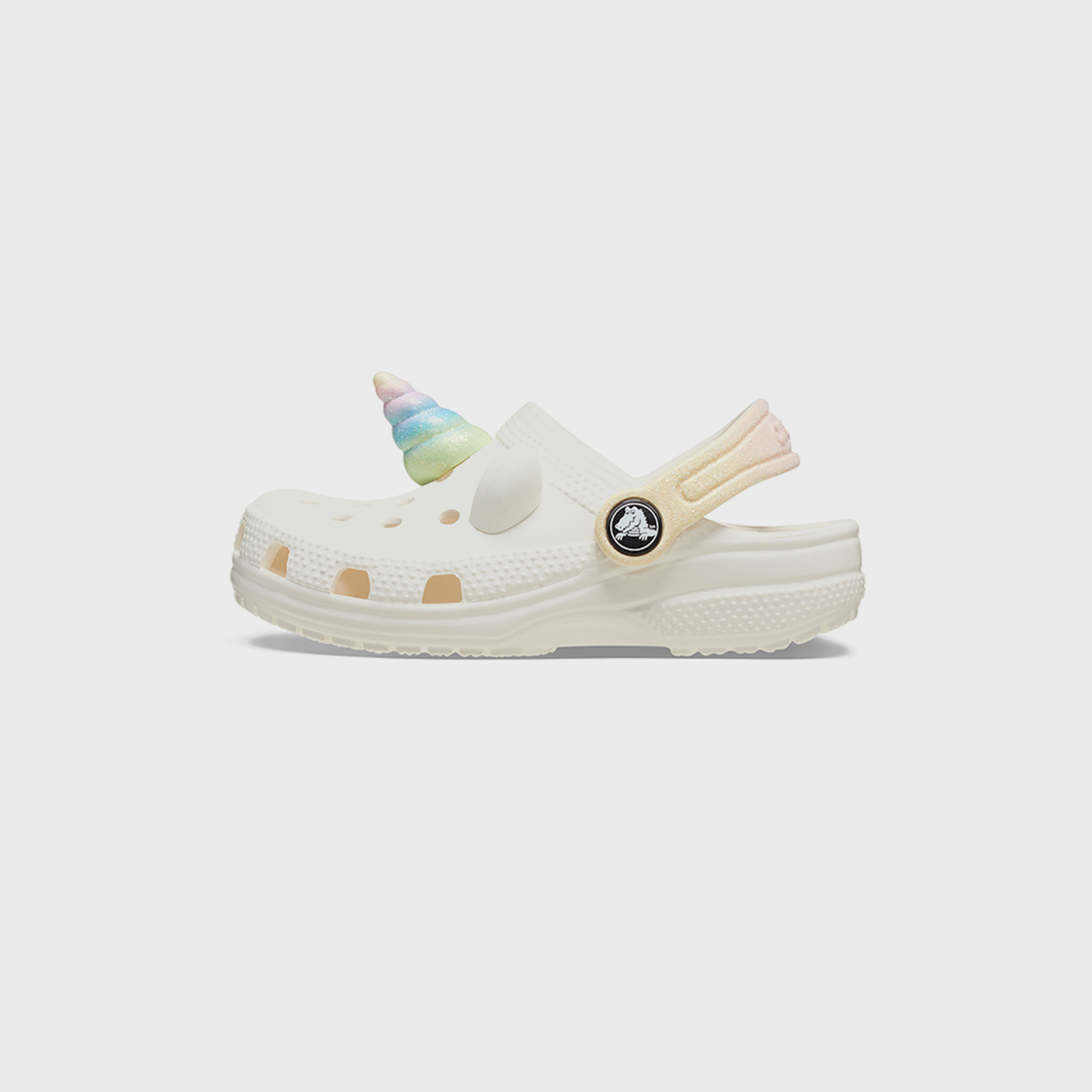 كروكس حذاء كلاسيكي سهل الارتداء بتصميم قوس قزح يونيكورن IAM للأطفال | 209701-0WV-girls-shoes-sandals-image-5