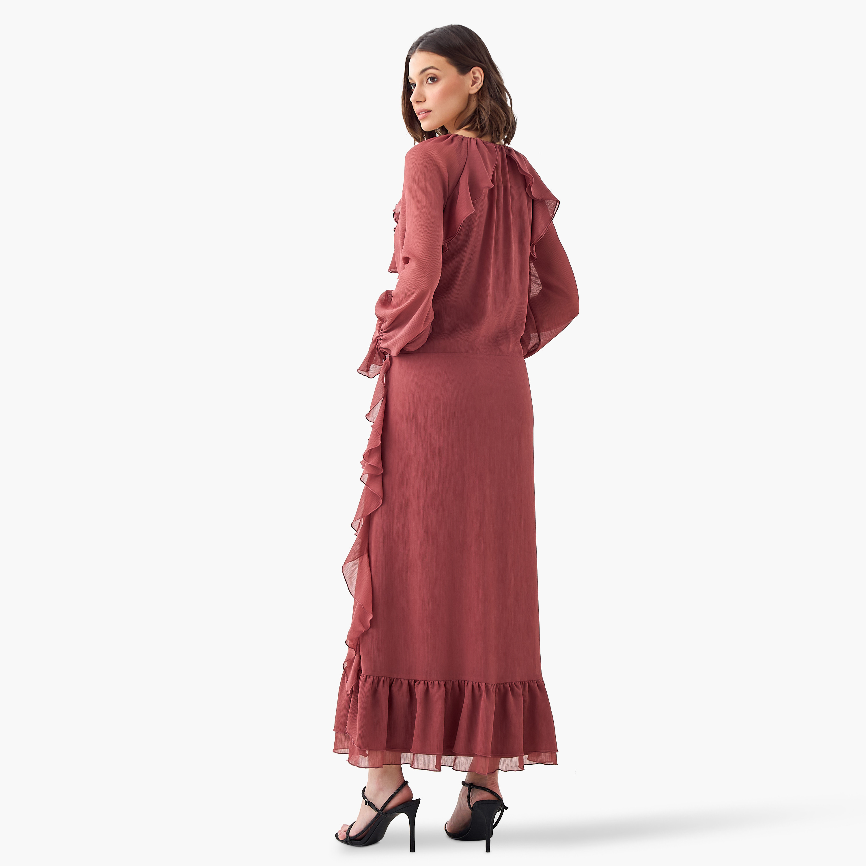 Uhr ジャーナルスタンダード 23SS Ruffle Maxi Dress Uhr - Uhr ジャーナルスタンダード 23SS Ruffle Maxi Dressの