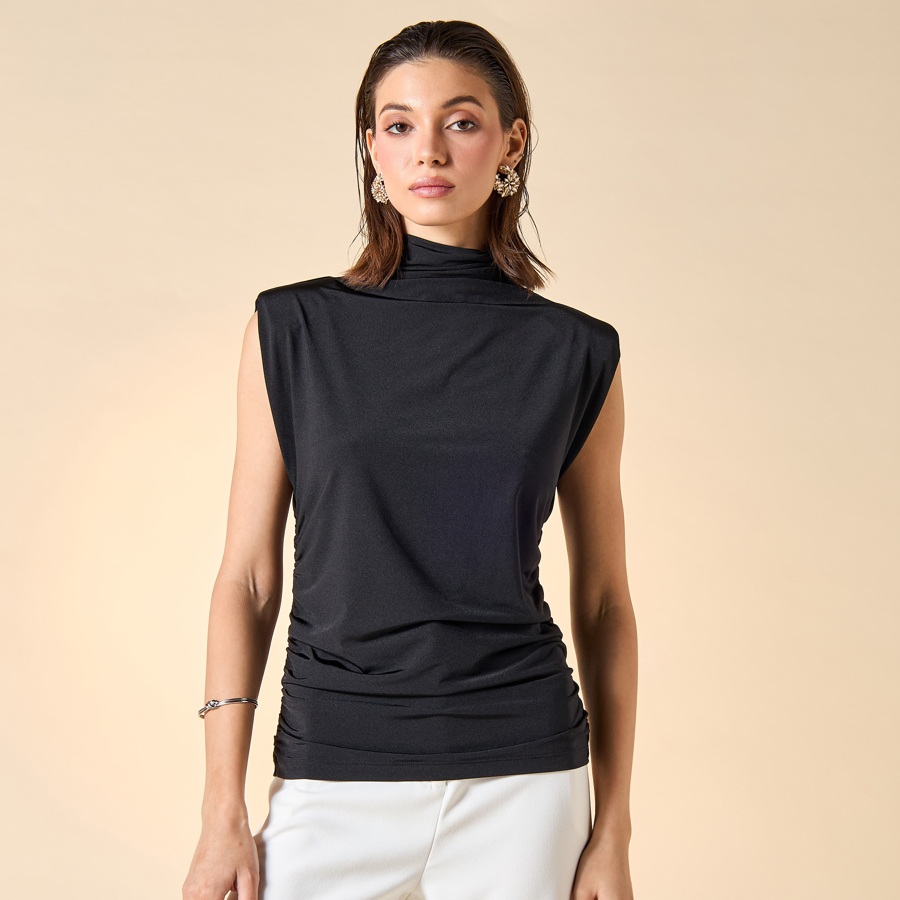 Iconic Relaxed Fit Sleeveless Top with Turtle Neck-women-clothing-shirtsandblouses-blouses-image-1