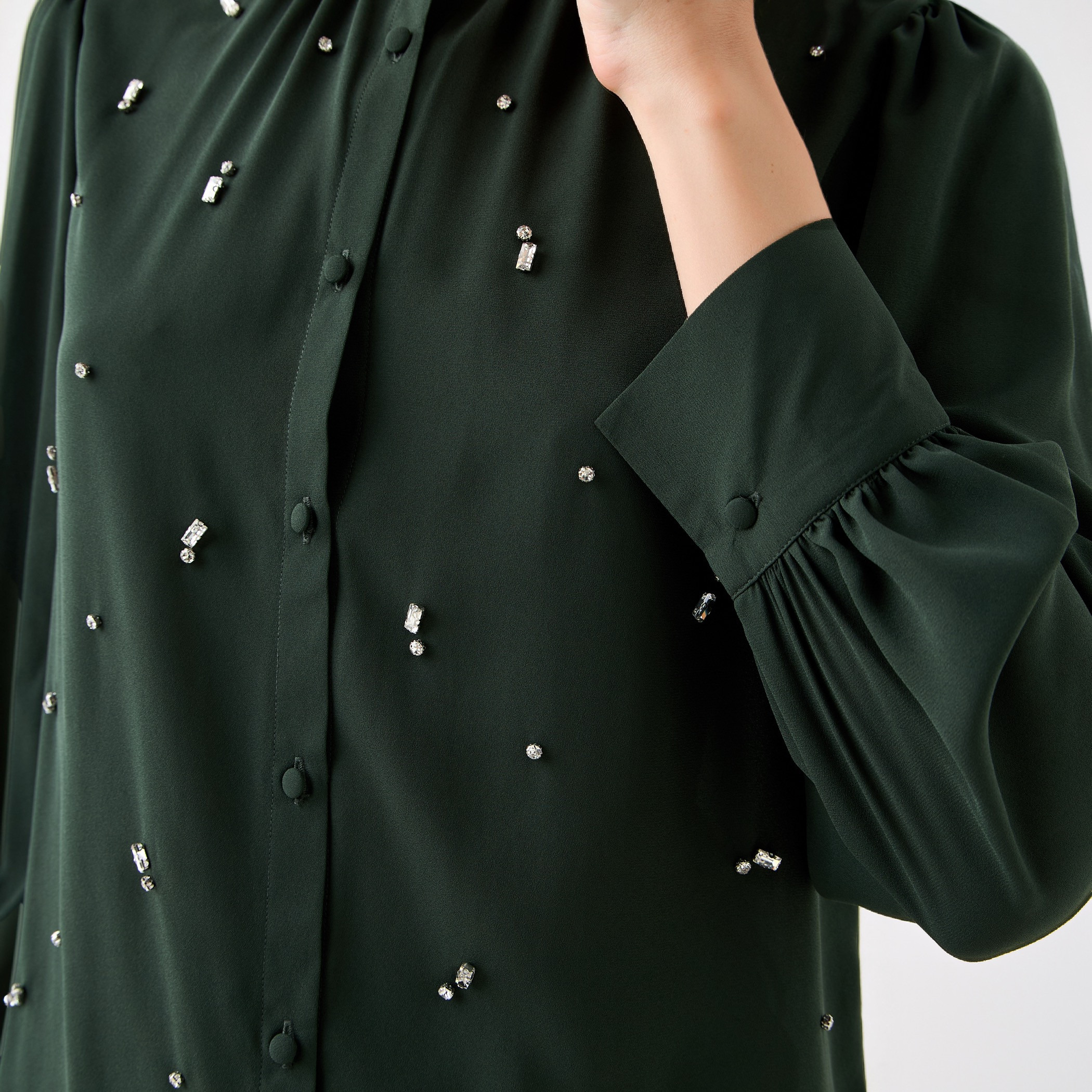 Embellished Top with Puff Sleeves-women-clothing-shirtsandblouses-blouses-image-4