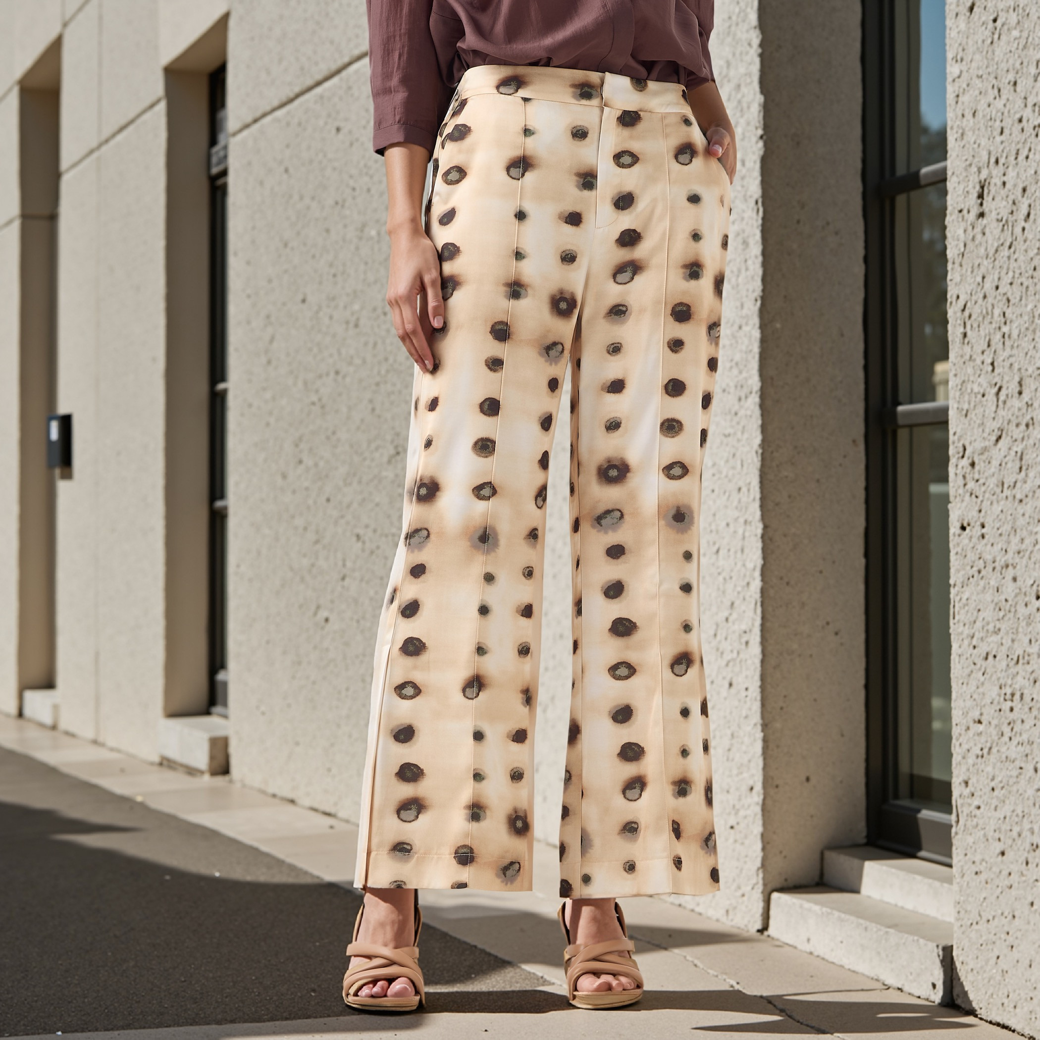 Iconic All-Over Print Relaxed Fit Pants-women-clothing-bottoms-trousers-image-1