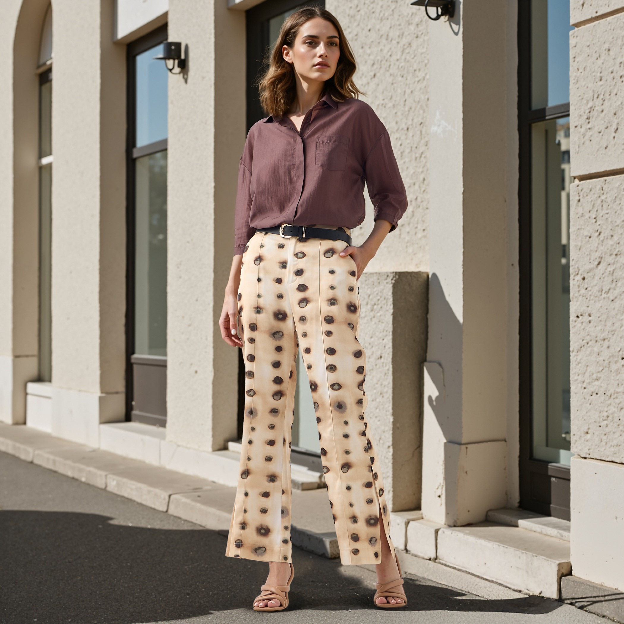Iconic All-Over Print Relaxed Fit Pants-women-clothing-bottoms-trousers-image-2