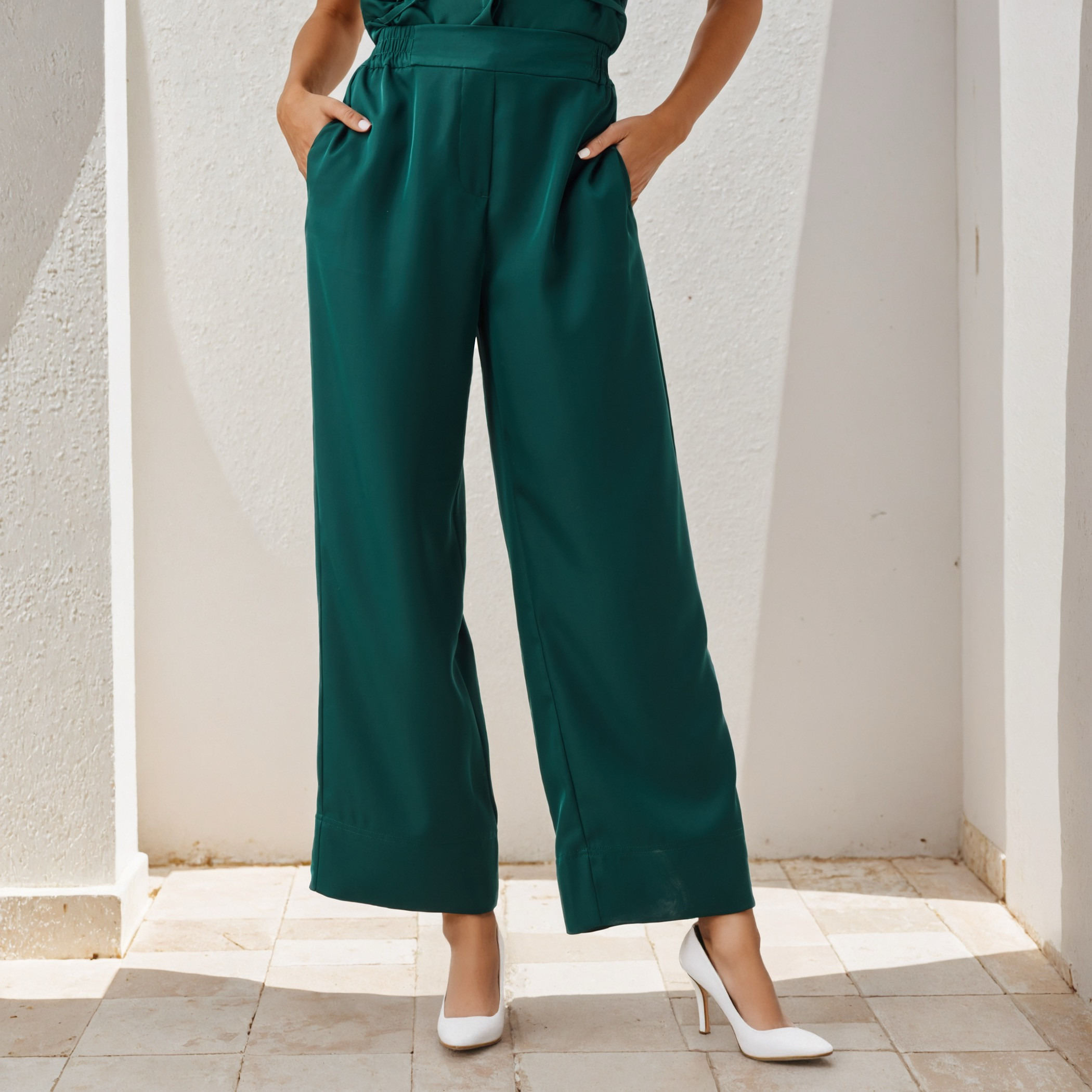 Iconic Utility Flexi Waist Pants with Pockets-women-clothing-bottoms-trousers-image-1
