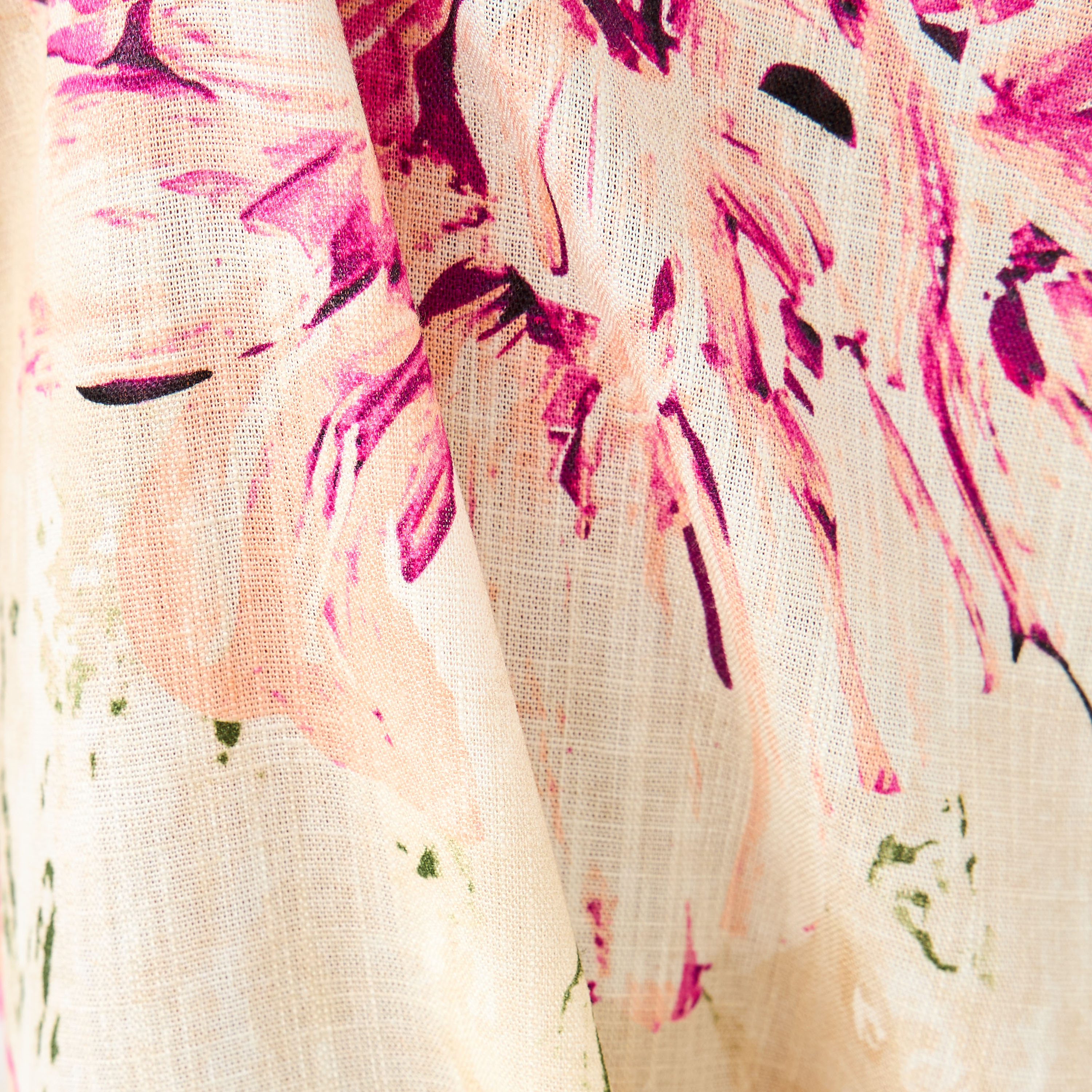 Iconic Floral Print Midi Linen Blend Skirt with Zip Closure-women-clothing-bottoms-skirts-image-5