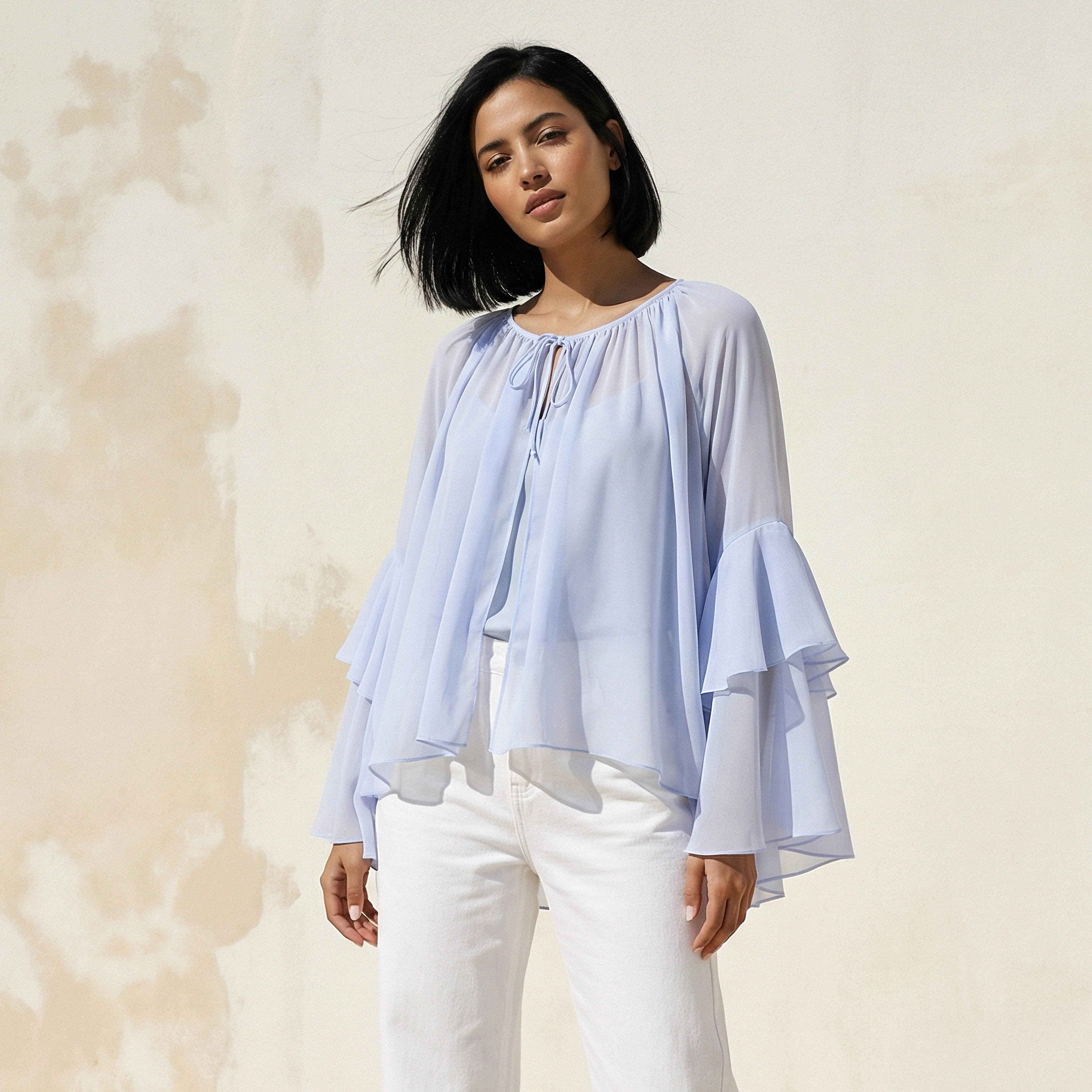 Iconic Ruffle Cape Kimono Top with Tie-Up Detail-women-clothing-shirtsandblouses-blouses-image-5