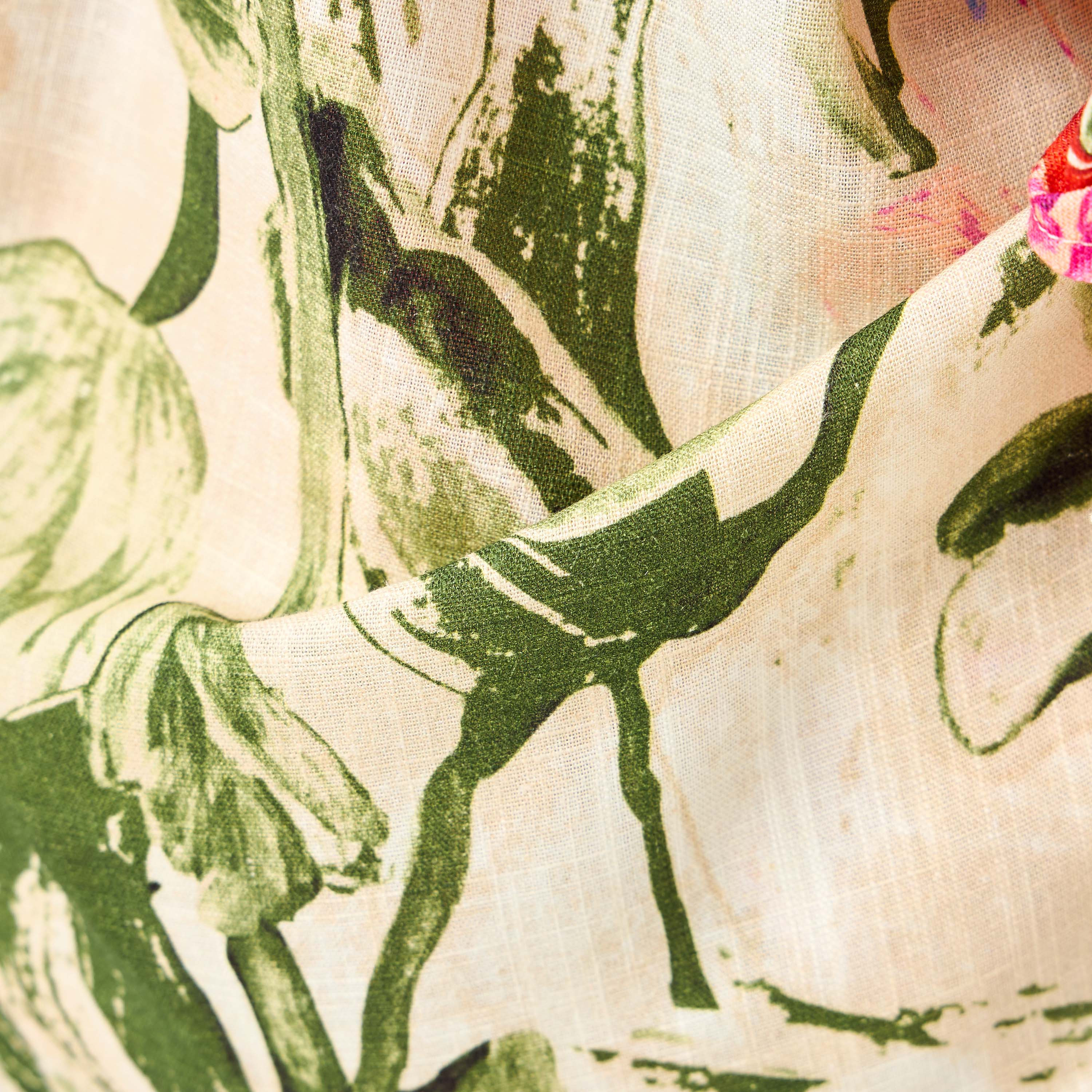 Iconic Floral Print Wrap Linen Blend Top with Tie-Up-women-clothing-shirtsandblouses-blouses-image-5