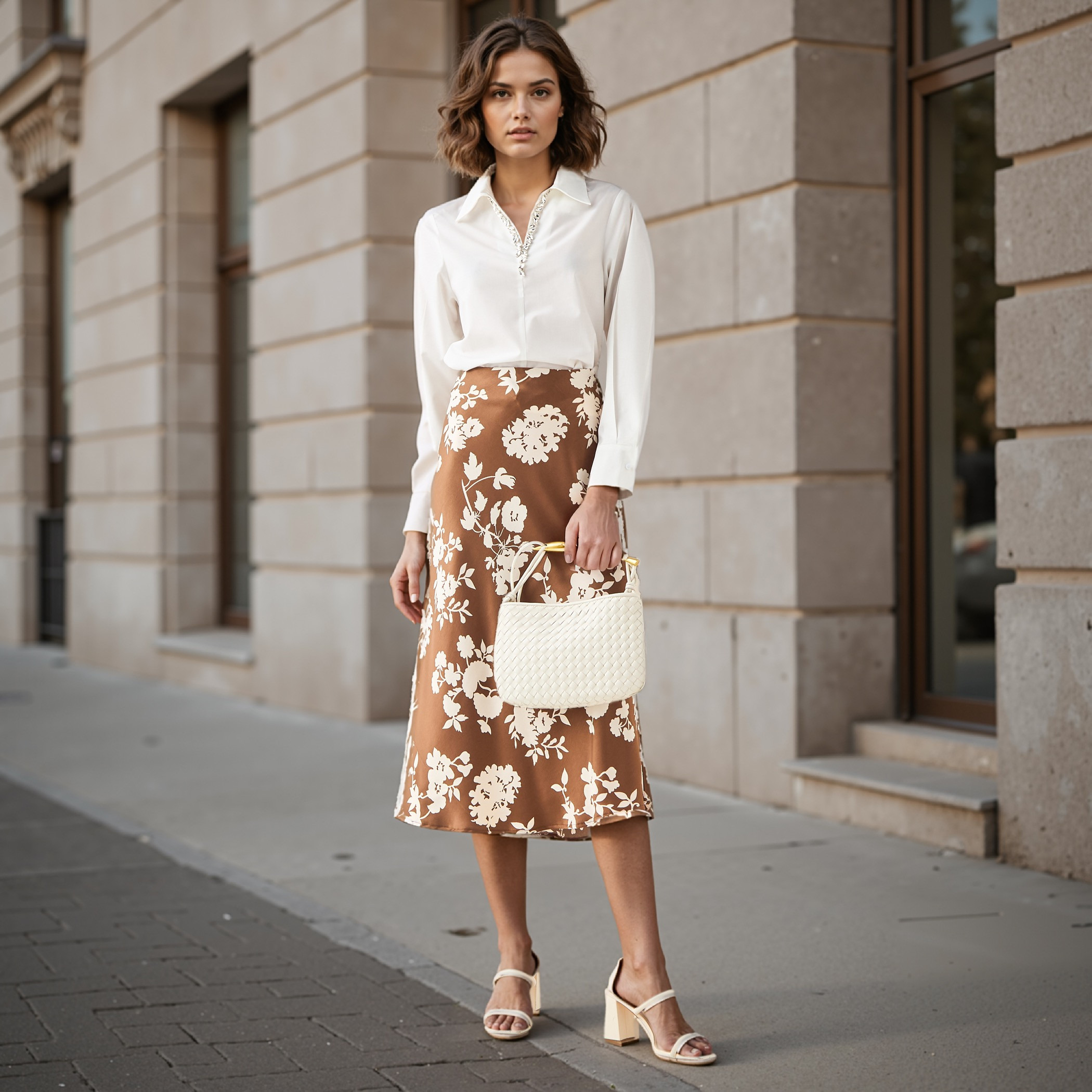 Buy Iconic Embellished Poplin Cotton Shirt Online | Centrepoint Qatar