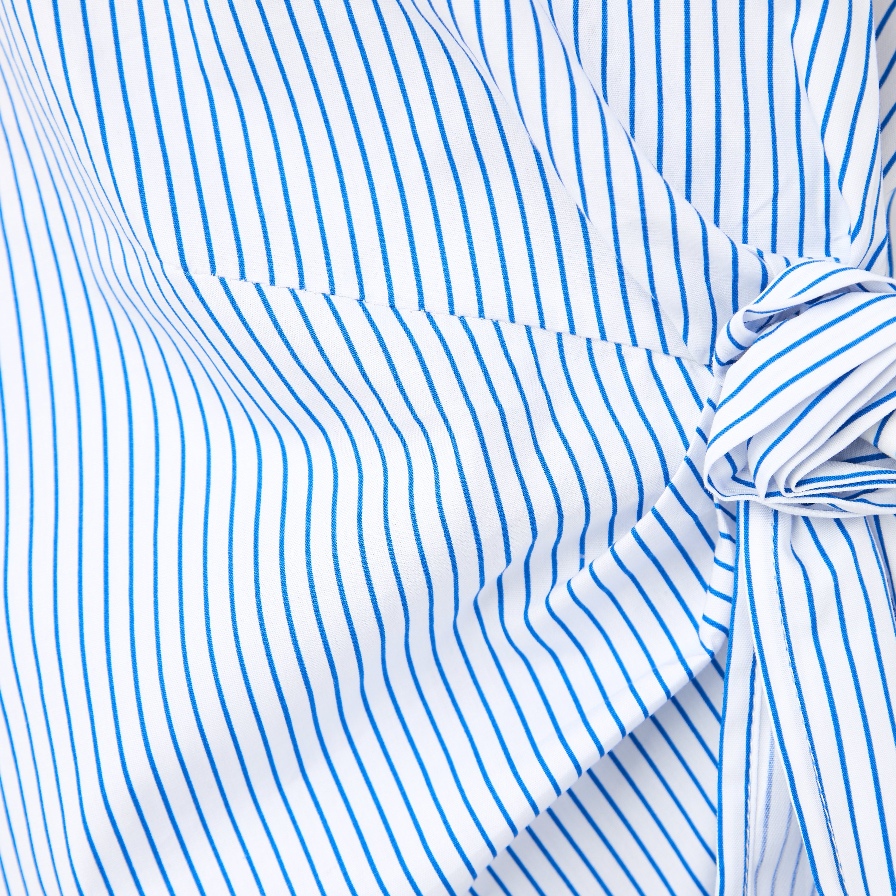 Iconic Striped Wrap Cotton Top with Rosette Detail-women-clothing-shirtsandblouses-blouses-image-5
