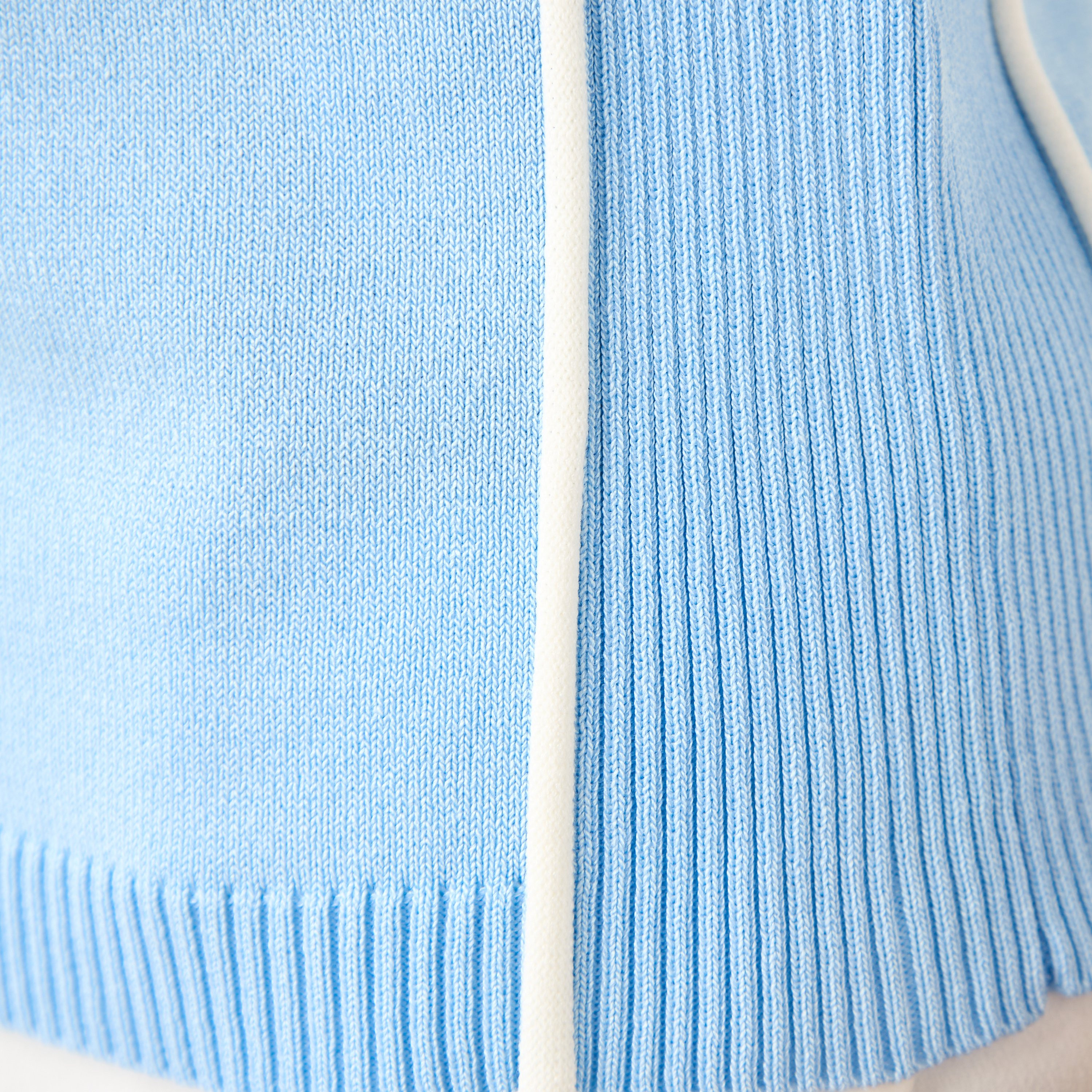 Iconic Ribbed T-shirt with Contrast Piping-women-clothing-tshirts-image-5