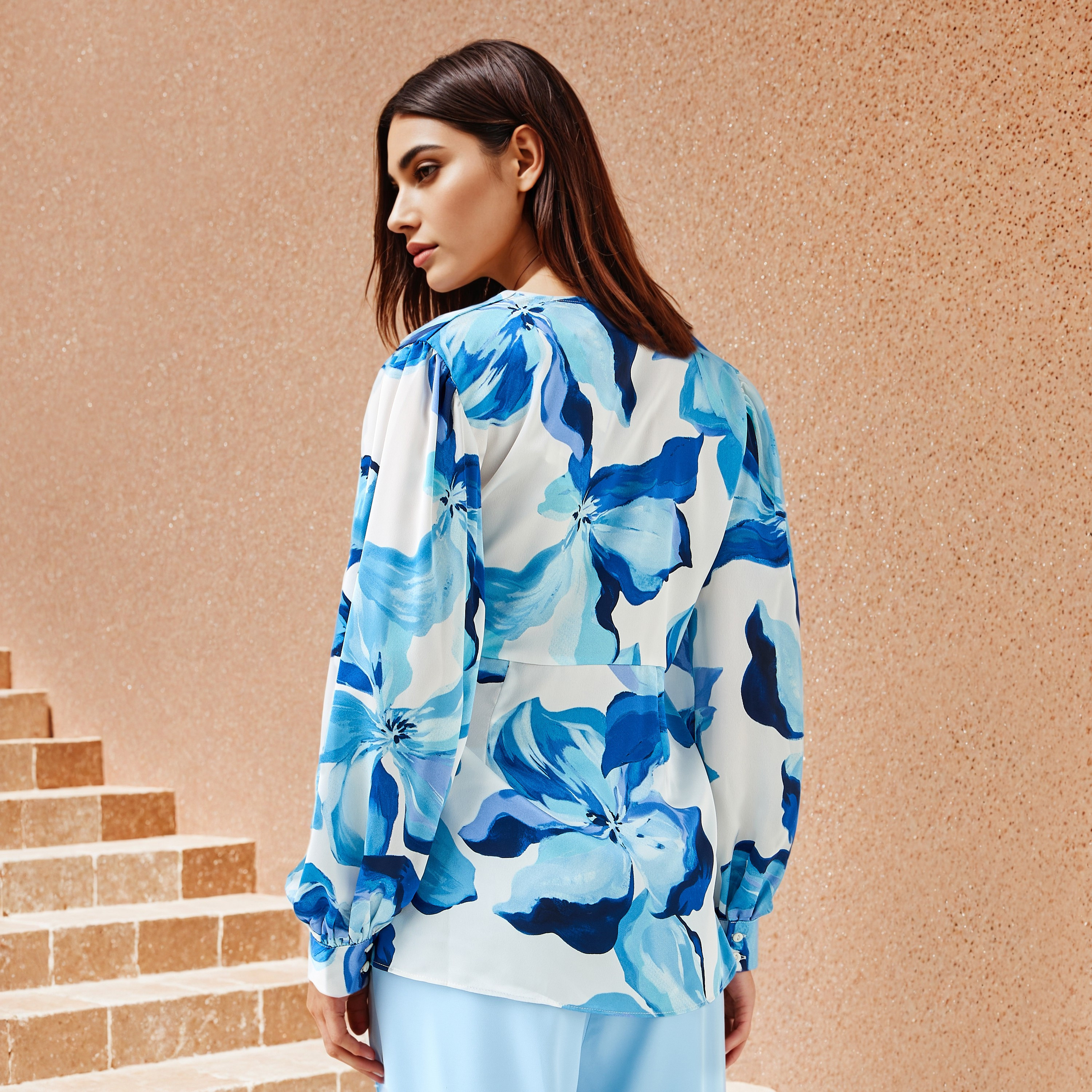 Iconic Relaxed Fit Floral Print Wrap Top-women-clothing-shirtsandblouses-blouses-image-3