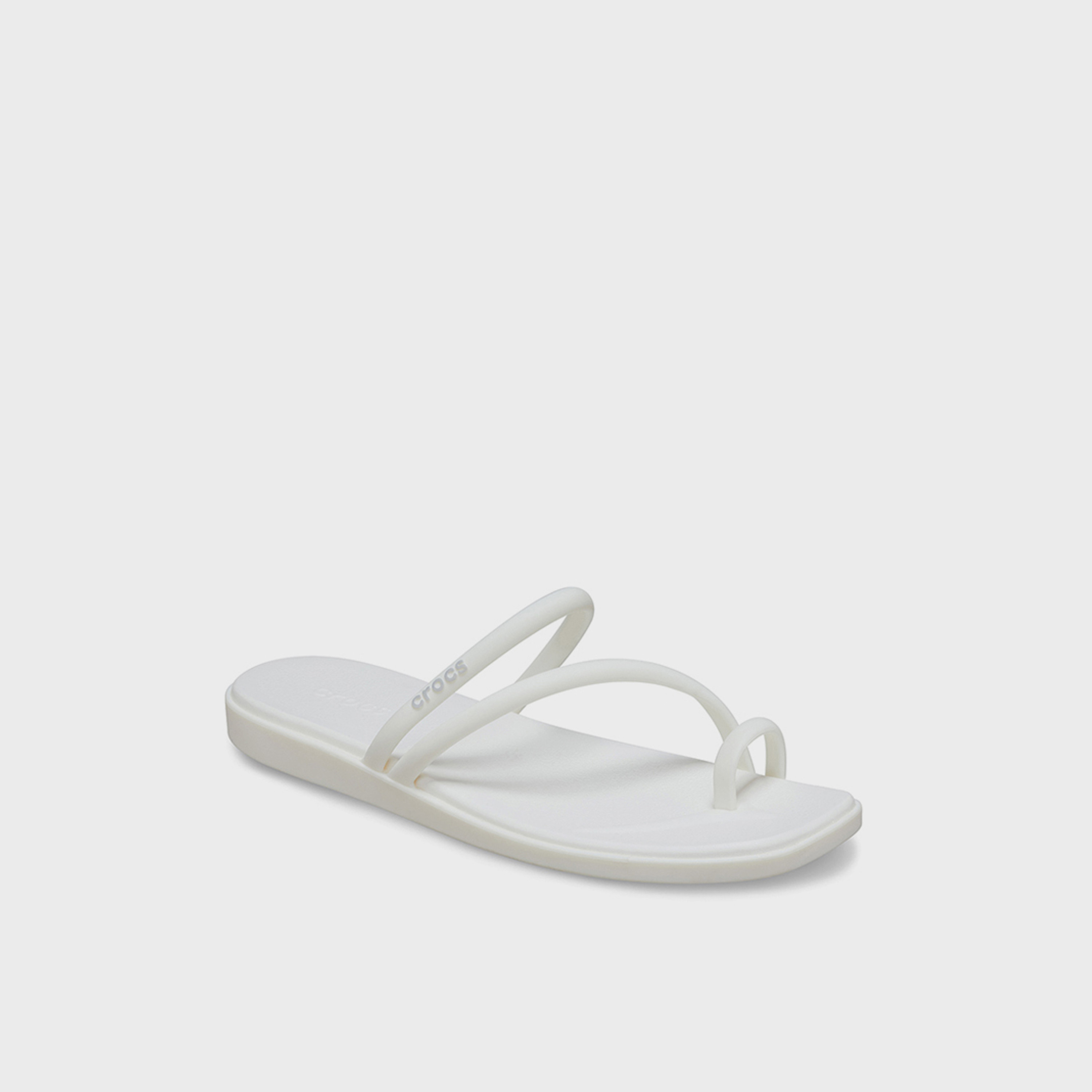 كروكس - صندل ميامي للنساء سهل الارتداء مقدمة مسطح وحلقة إصبع القدم | 209862-0WV-women-shoes-sandals-flats-image-3