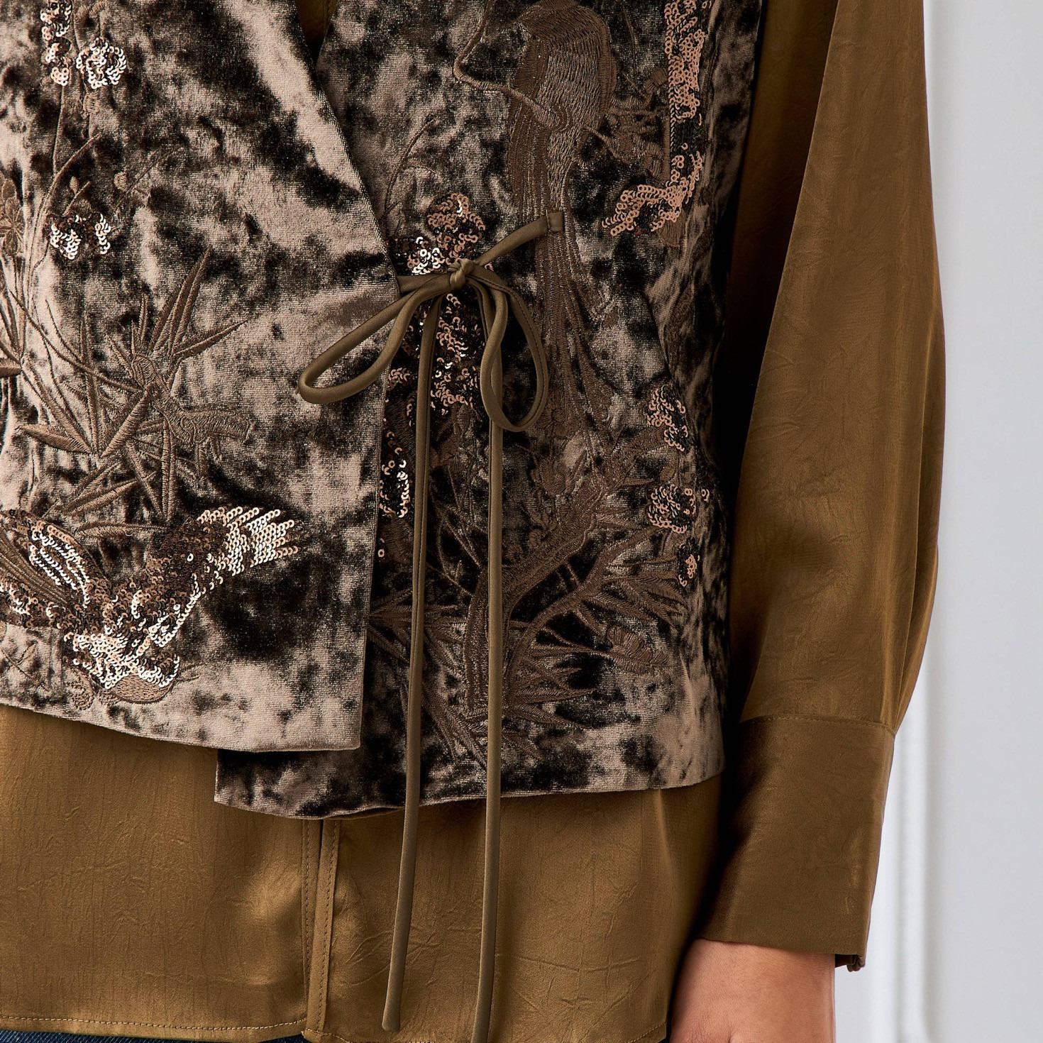 Iconic Regular Fit Shirt with Velvet Coat Sequin Embroidered-women-clothing-shirtsandblouses-shirts-image-7