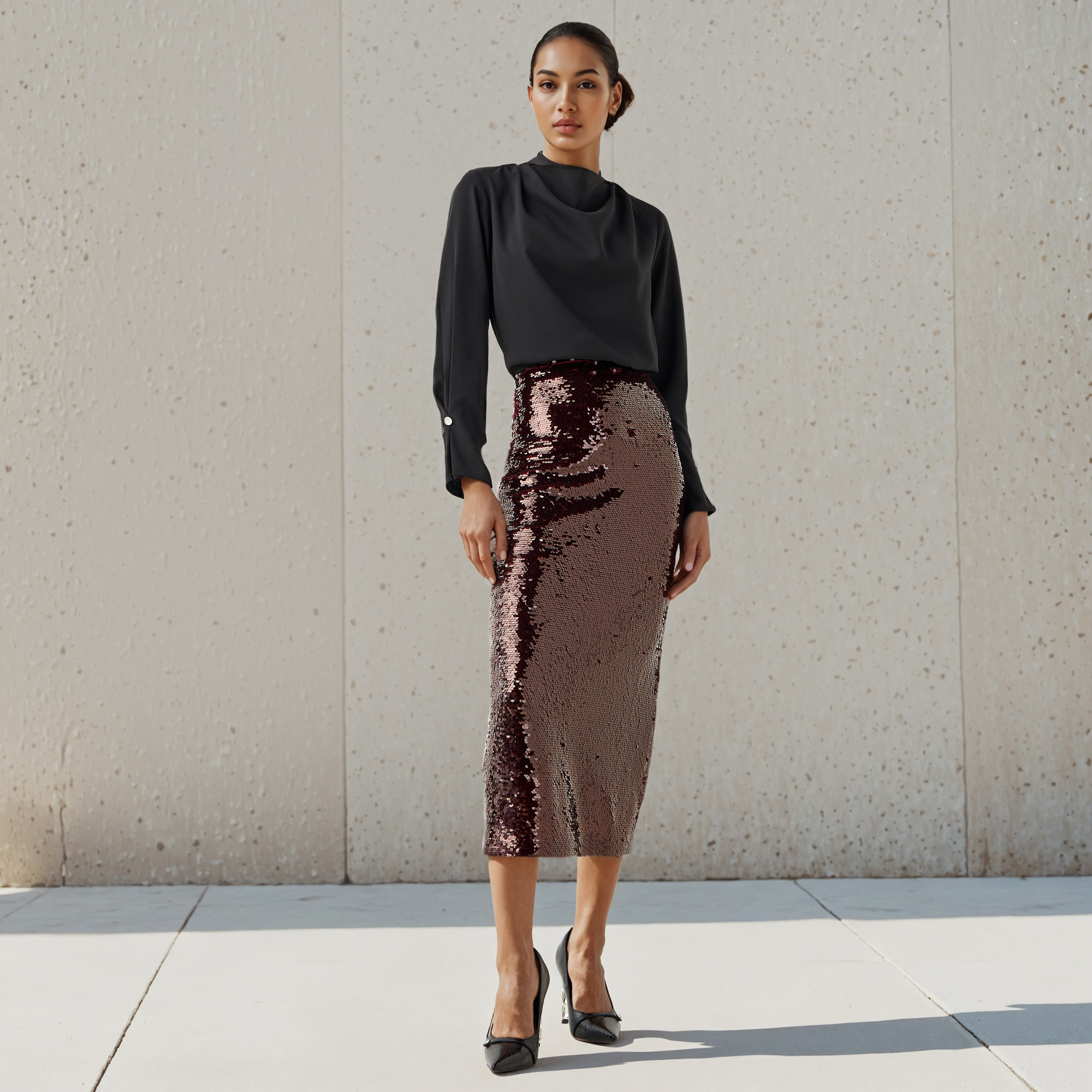 Iconic Midi Sequin Embellished A-line Skirt-women-clothing-bottoms-skirts-image-2