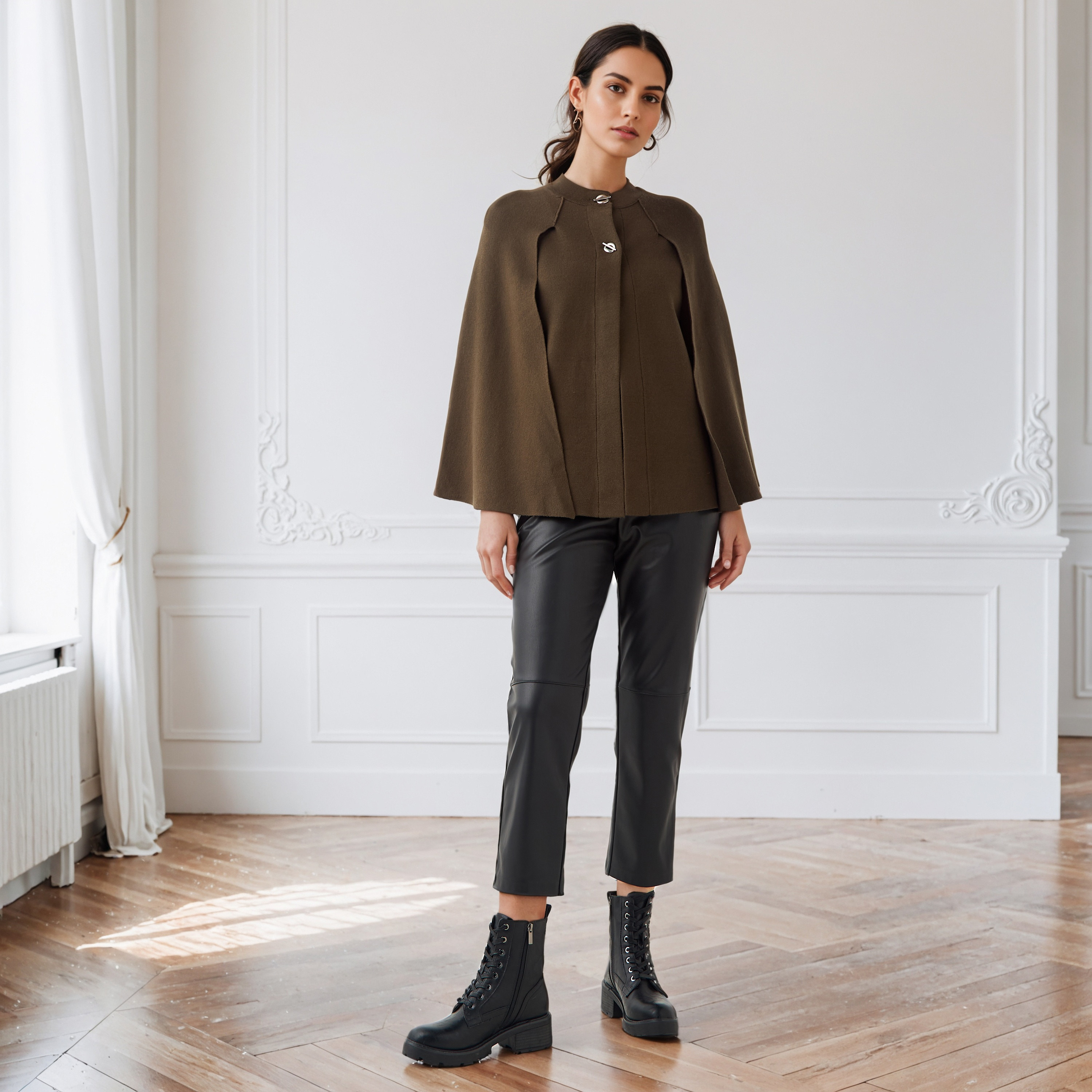 Iconic Relaxed Fit Cape Top-women-winterwear-cardigansandjumpers-cardigans-image-2