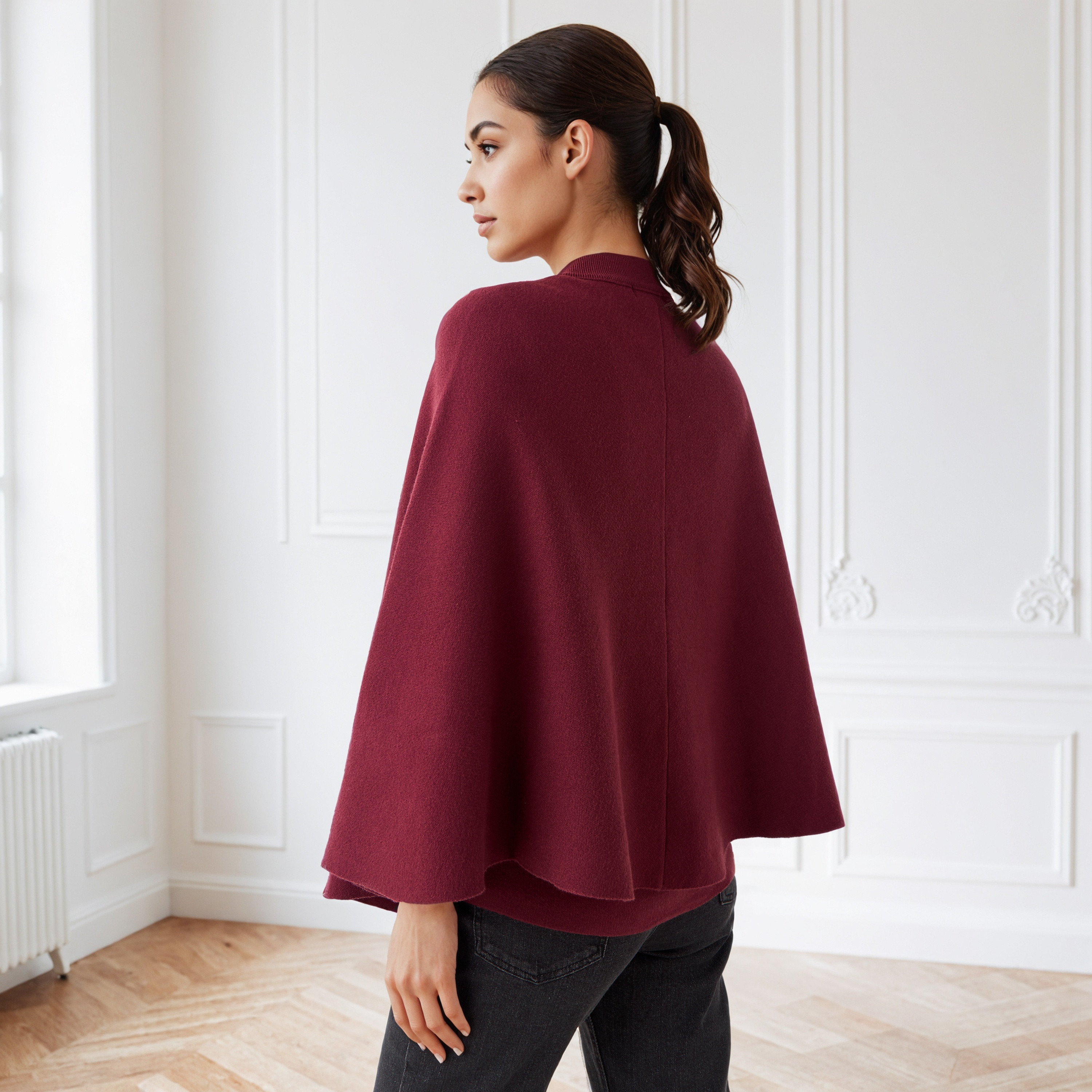 Iconic Relaxed Fit Cape Top-women-winterwear-cardigansandjumpers-cardigans-image-3