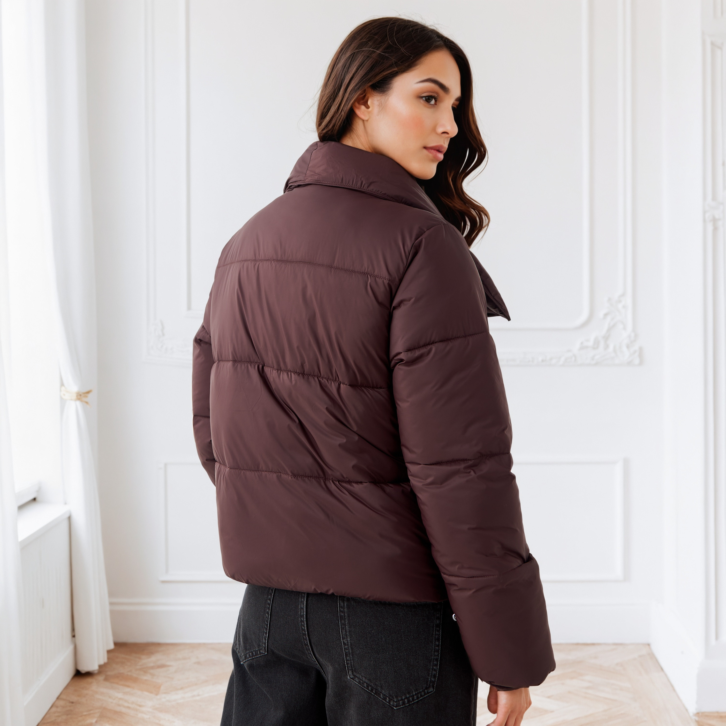 Iconic Quilted Puffer Jacket with Pockets-women-winterwear-coatsandjackets-jackets-image-3
