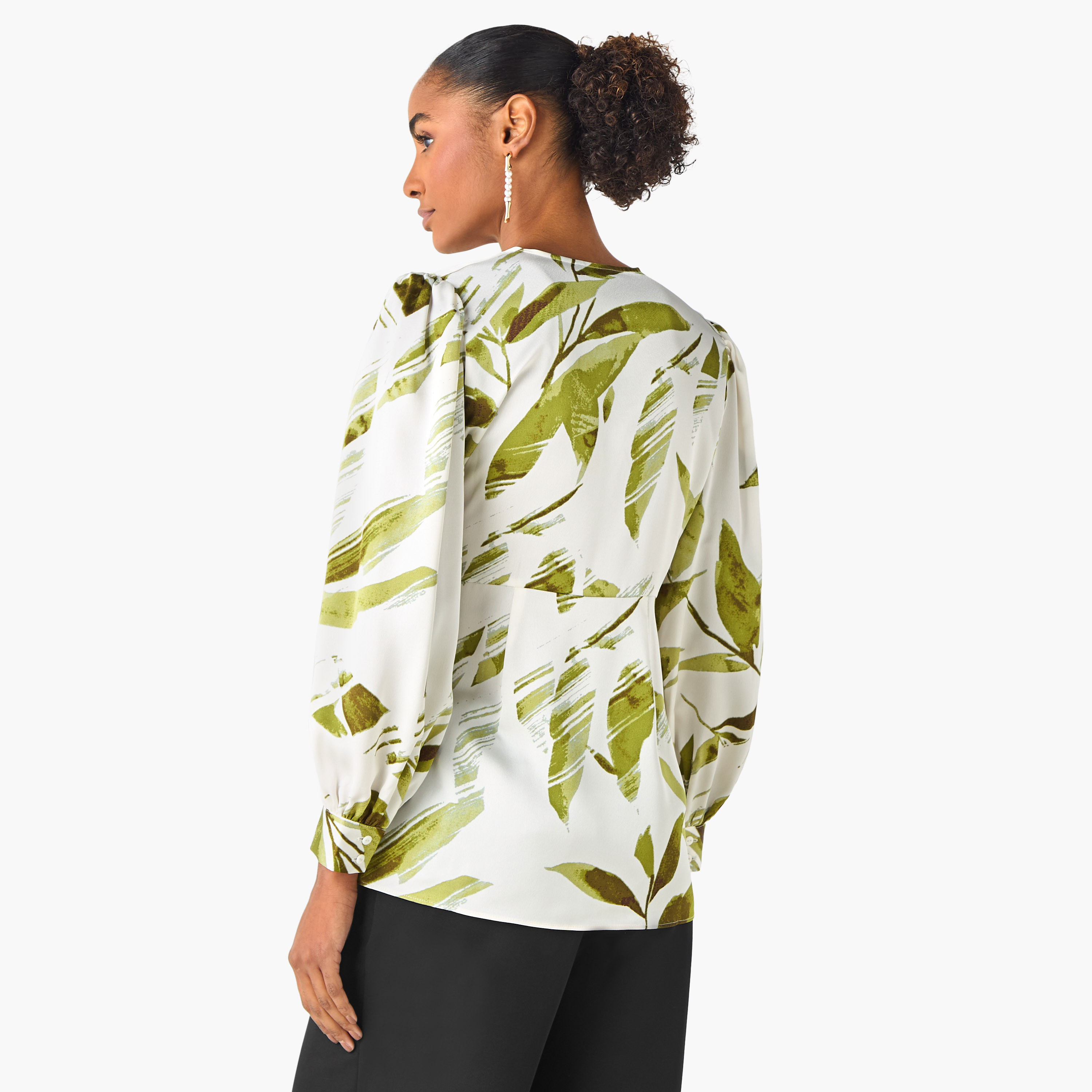 Iconic Relaxed Fit Polyester Wrap Top with Tie-Ups-women-clothing-shirtsandblouses-blouses-image-3