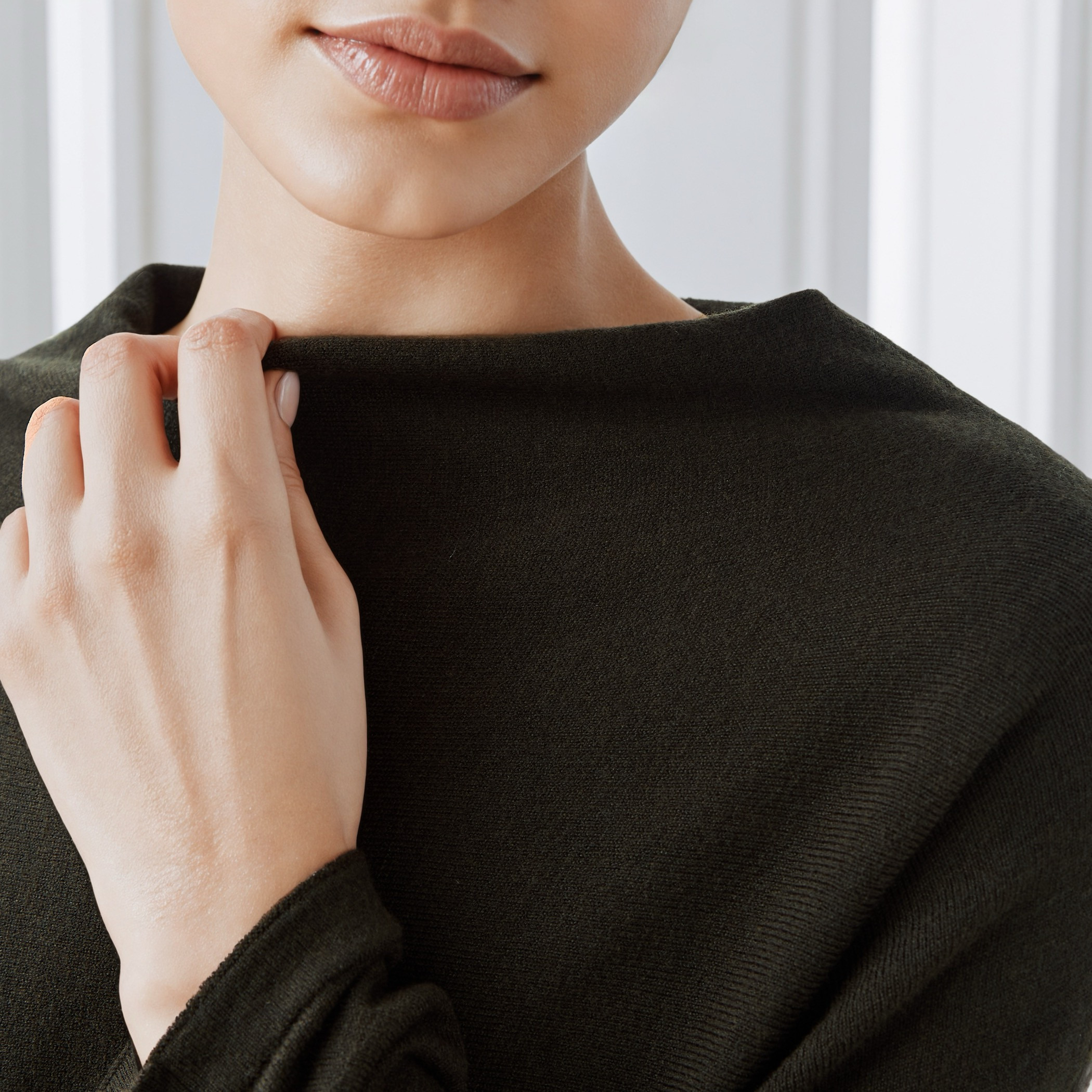 بلوزة كيب بأكمام طويلة من آيكونيك-women-winterwear-cardigansandjumpers-cardigans-image-1