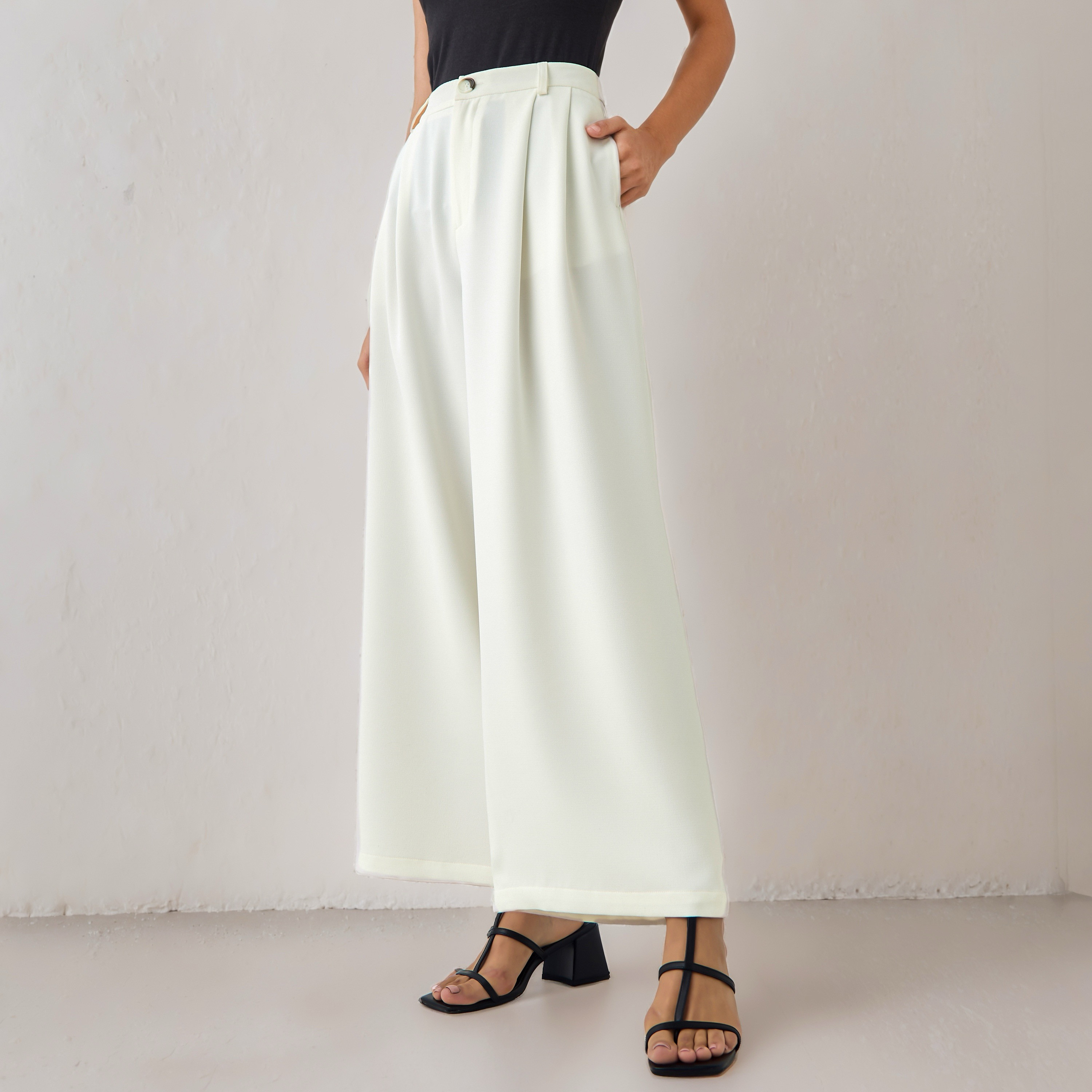 Iconic Pleated Wide-Leg Trousers-women-clothing-bottoms-trousers-image-1