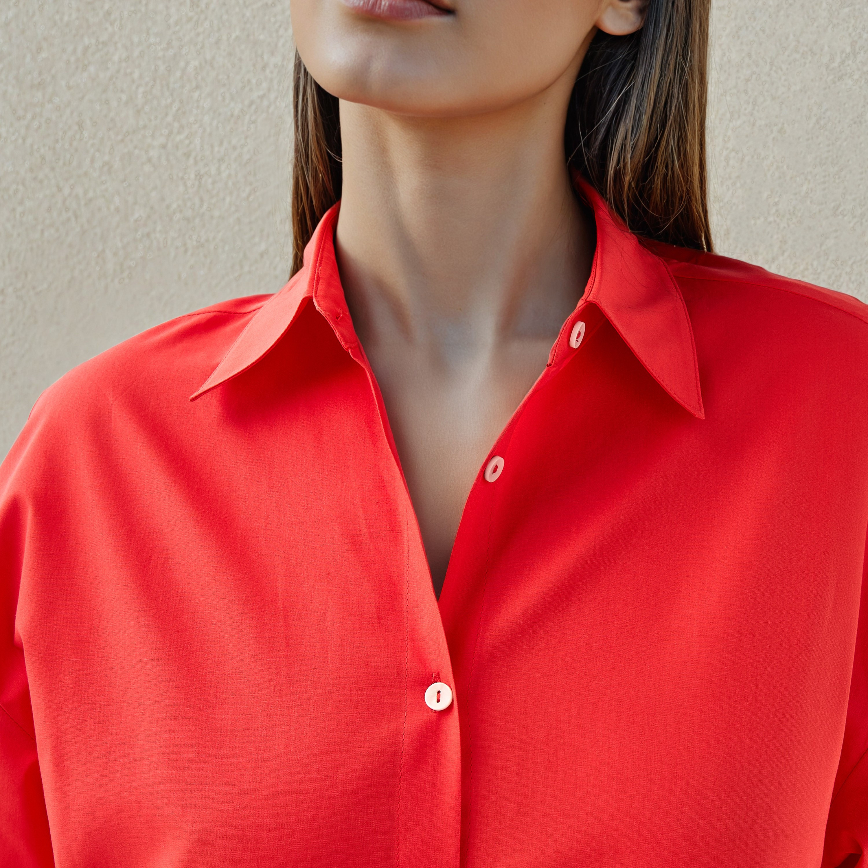 Iconic Cutout Accent Cotton Shirt-women-clothing-shirtsandblouses-shirts-image-4