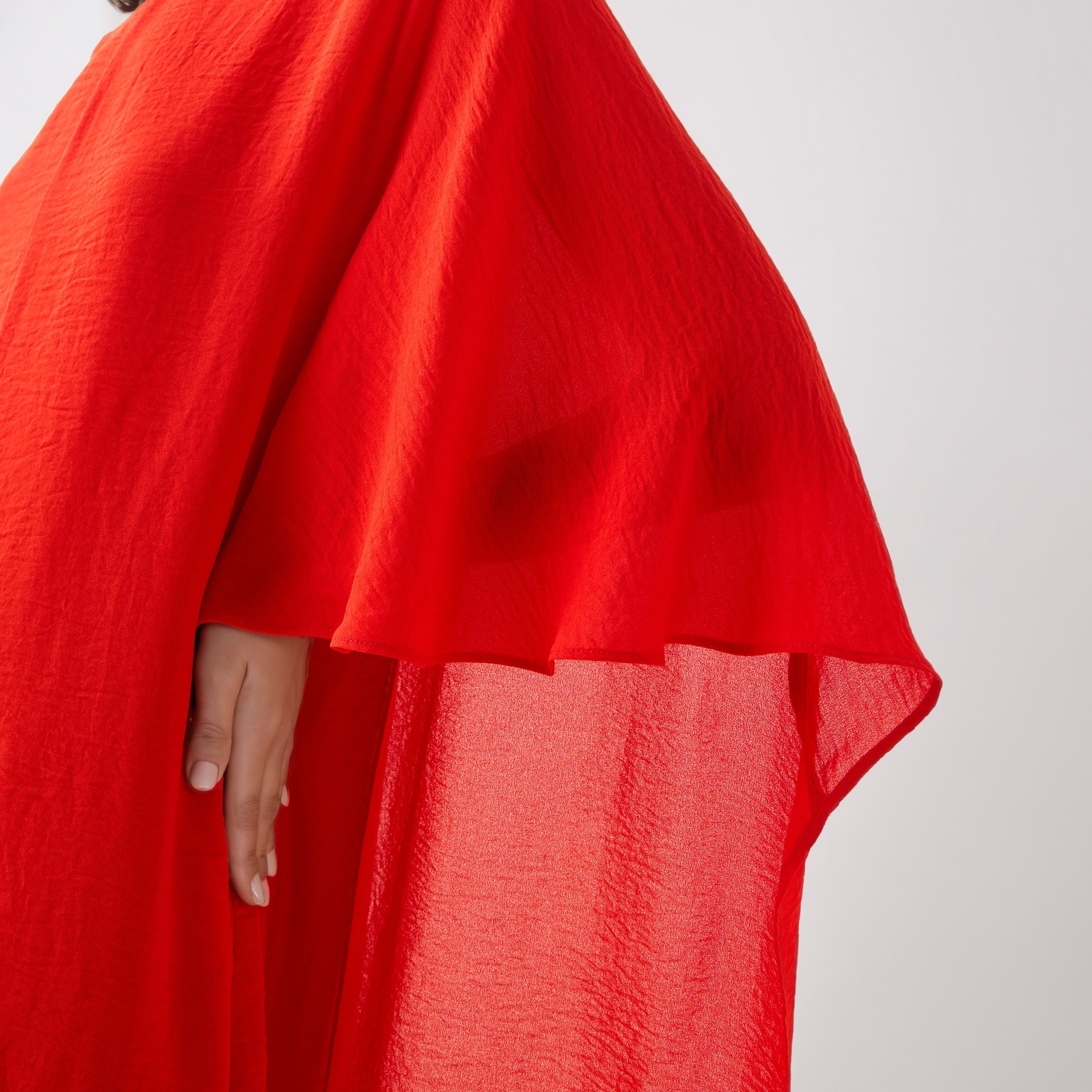 Iconic Midi Party Dress with Cape Sleeves-women-clothing-dresses-image-4