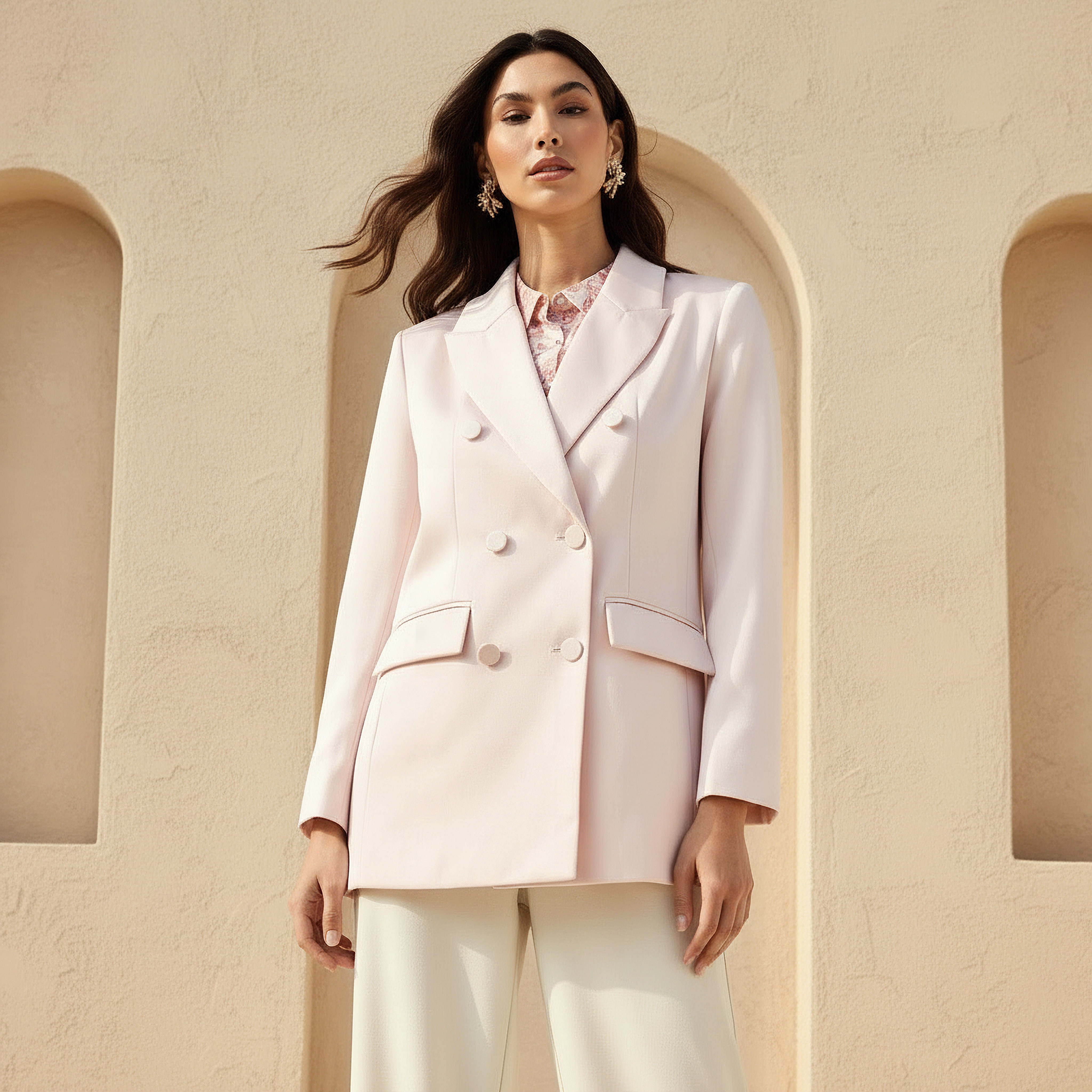Iconic Regular Satin Jacket with Notched Lapel-women-winterwear-coatsandjackets-jackets-image-1