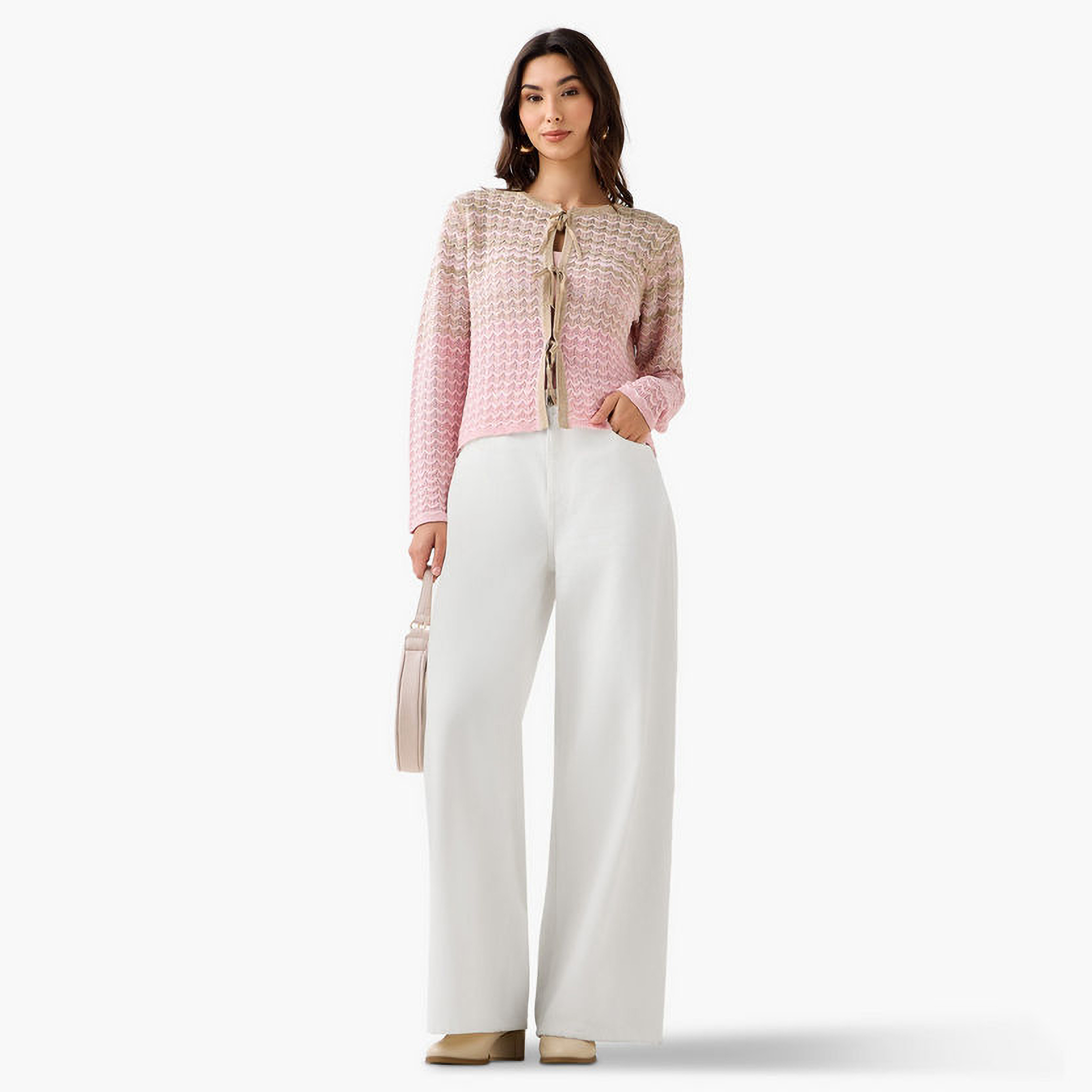 Iconic Regular Fit Round Neck Cardigan-women-winterwear-cardigansandjumpers-cardigans-image-4