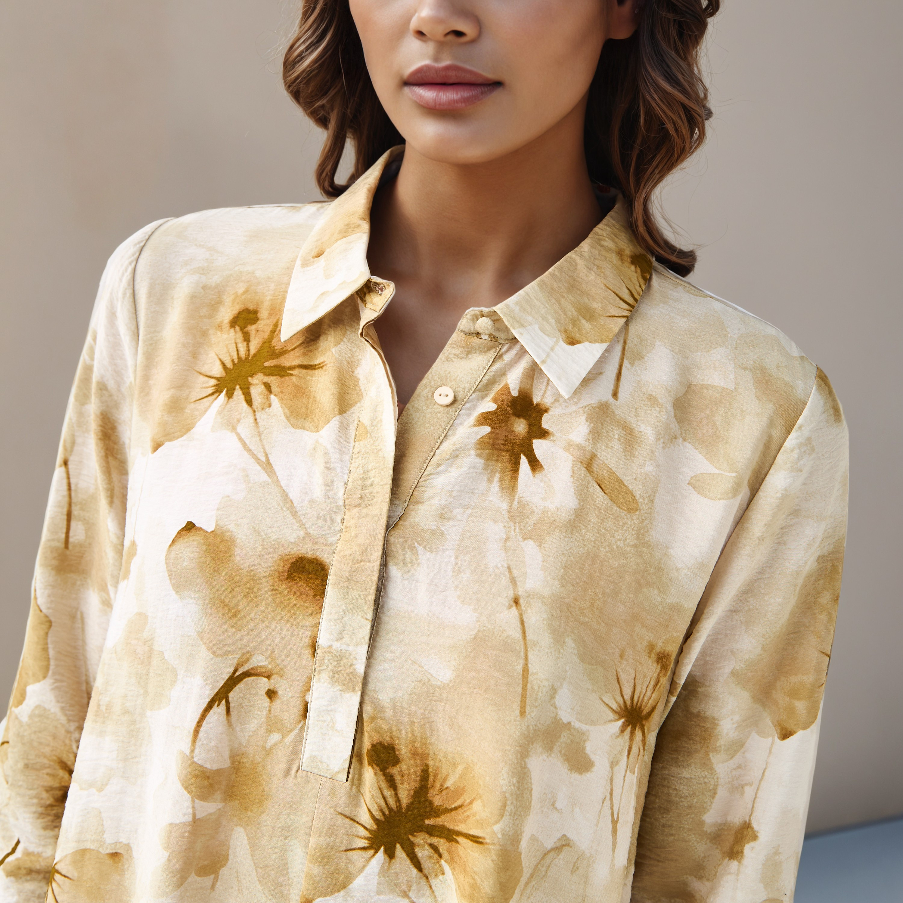 Iconic Floral Print Women Shirt Dress with Collar-women-clothing-dresses-image-5