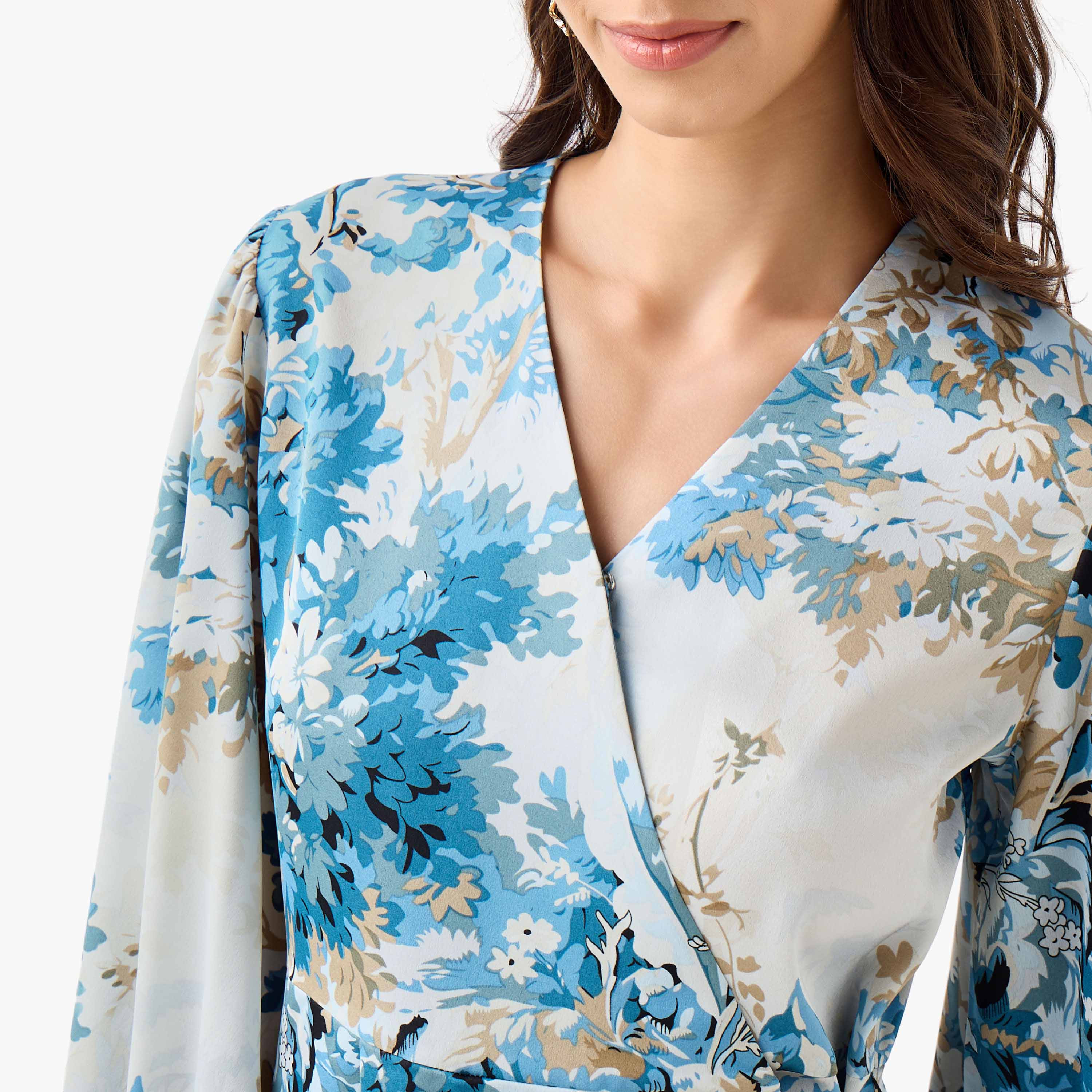 Iconic Regular Fit Wrap Top with Floral Print-women-clothing-shirtsandblouses-blouses-image-4