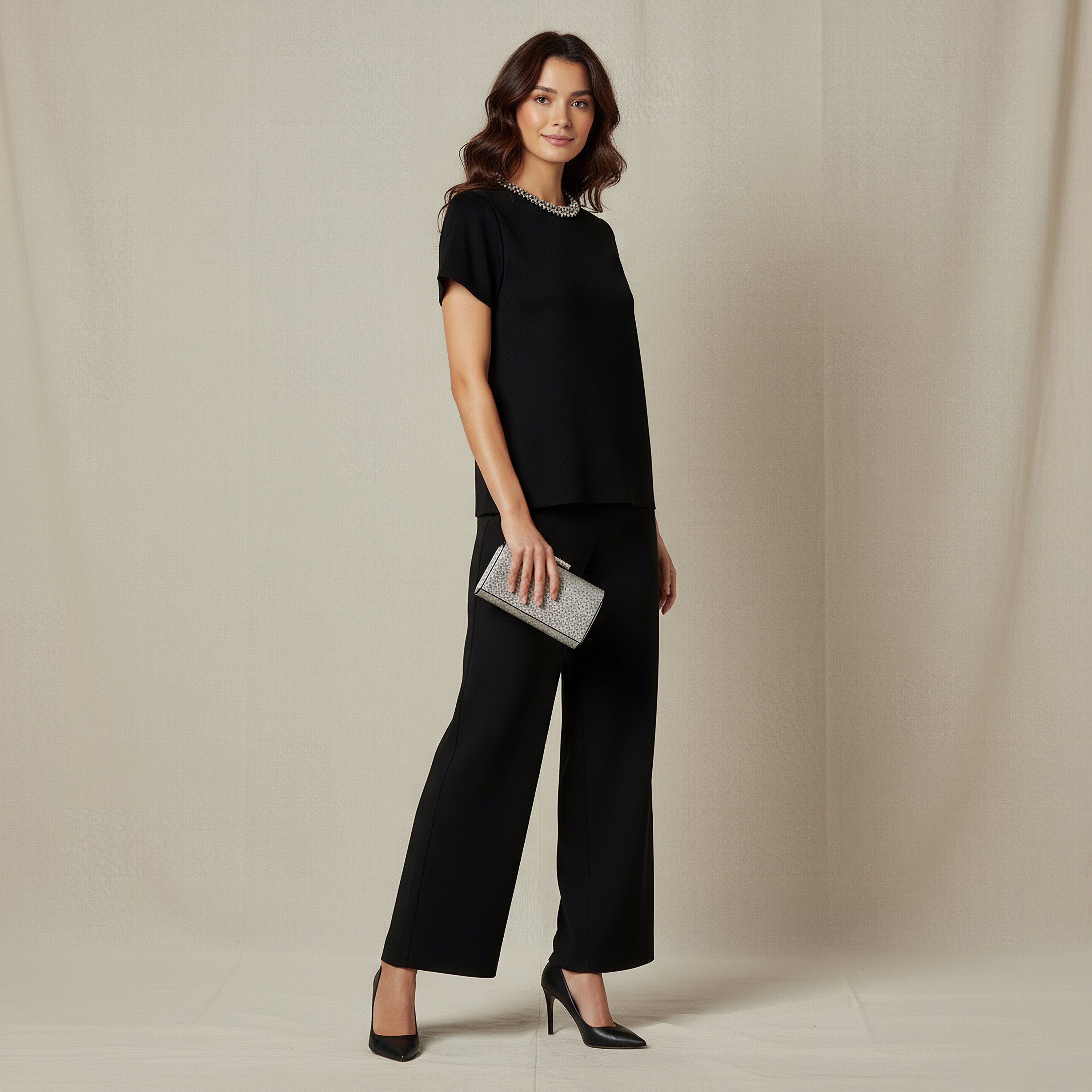 Iconic Regular Fit Top with Embellishment-women-clothing-tshirts-image-2