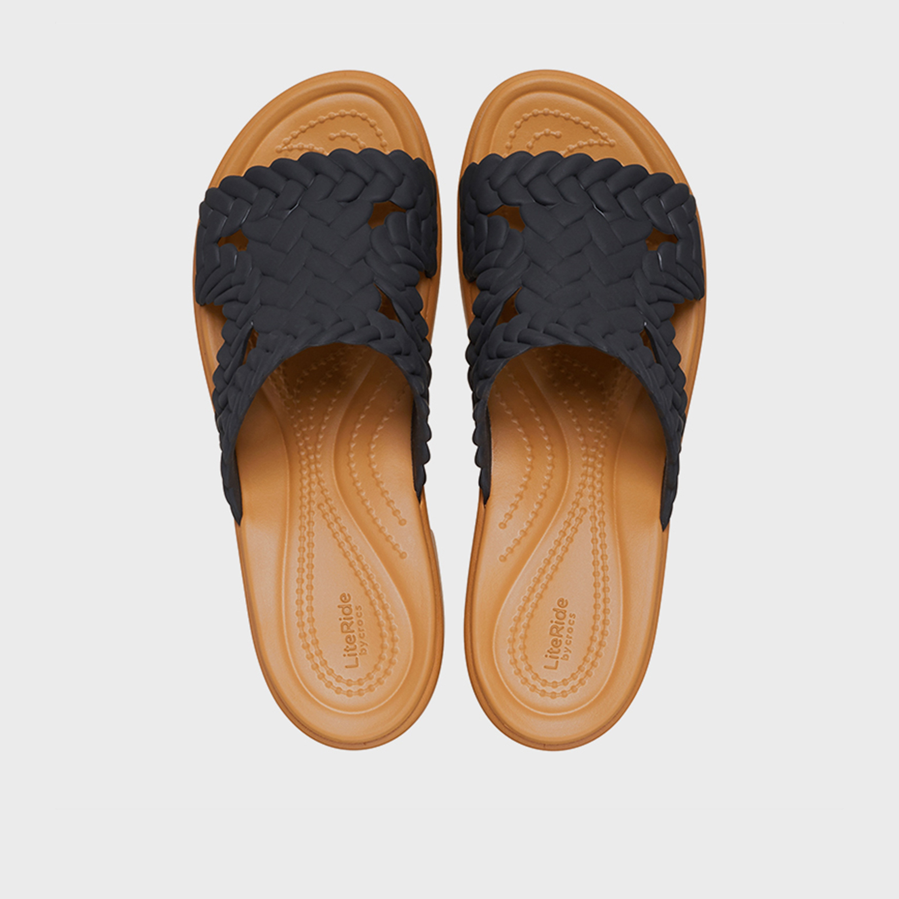 Crocs Women's Slip On Brooklyn Woven Slide Block Heels | 209979-001-women-shoes-heels-image-2