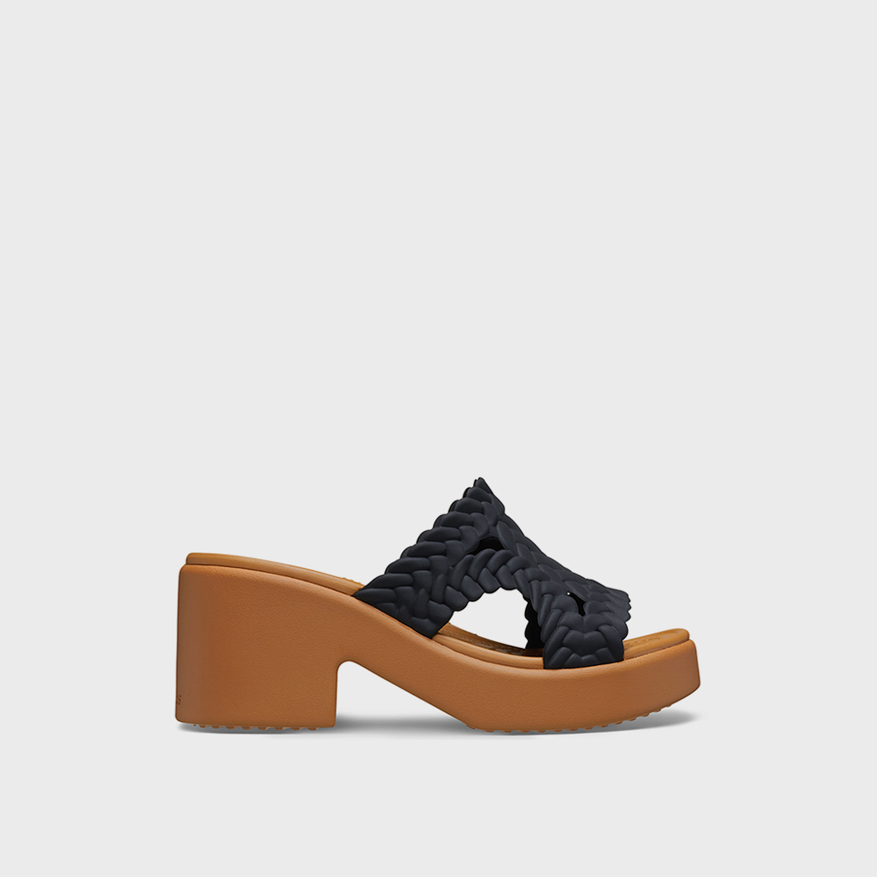 Crocs Women's Slip On Brooklyn Woven Slide Block Heels | 209979-001-women-shoes-heels-image-5