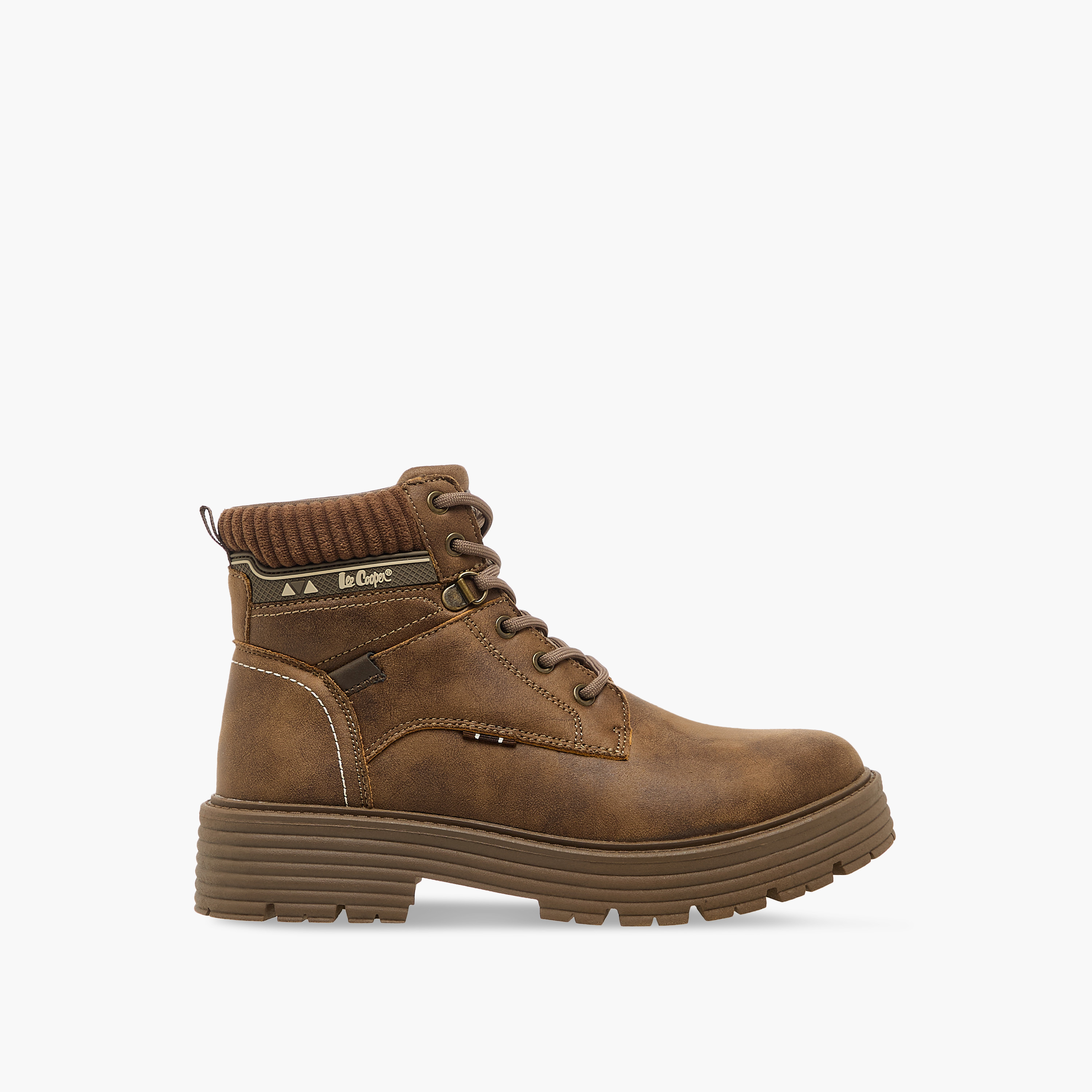 Lee Cooper Women Panelled Lace-Up Ankle Boots-women-shoes-boots-image-3