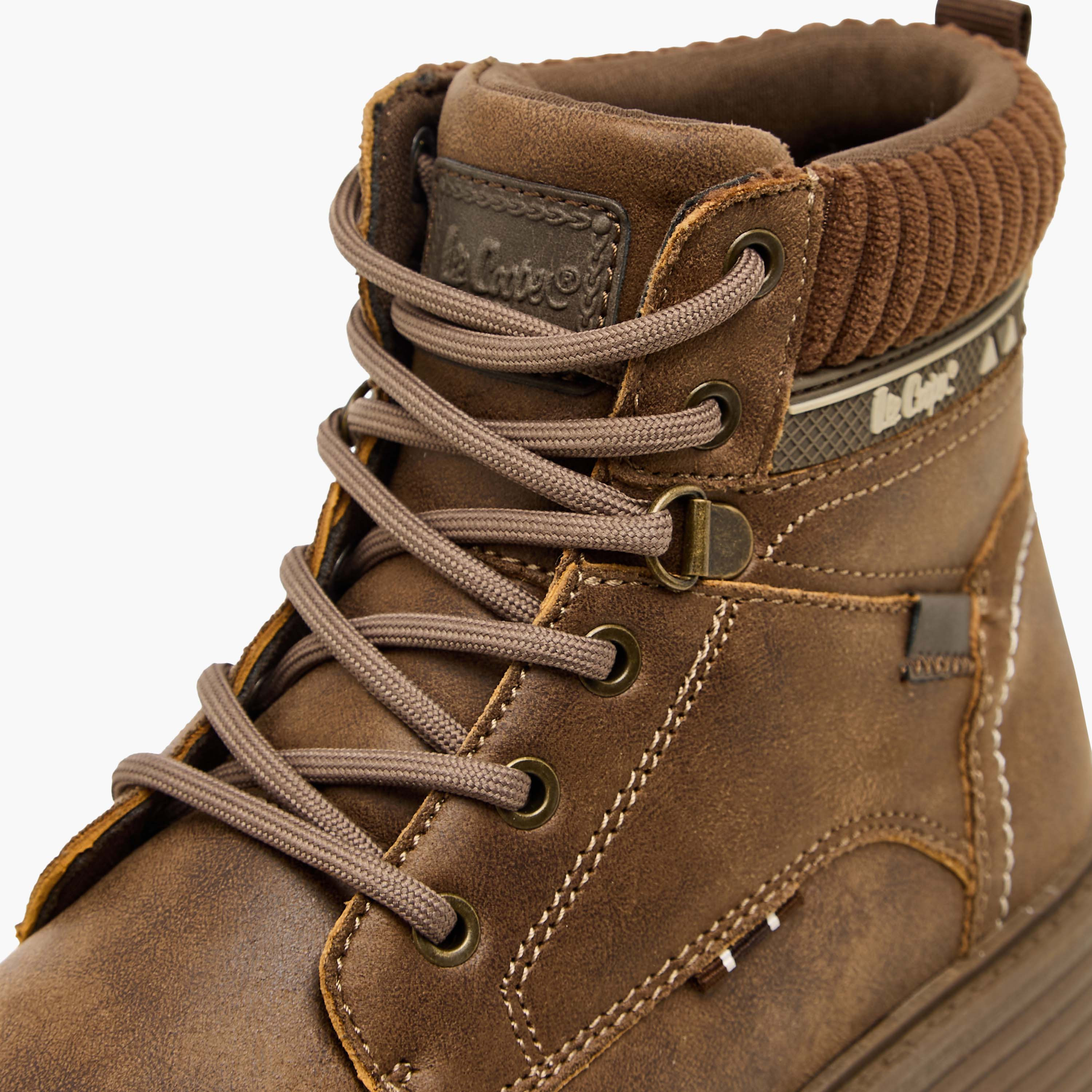 Lee Cooper Women Panelled Lace-Up Ankle Boots-women-shoes-boots-image-4