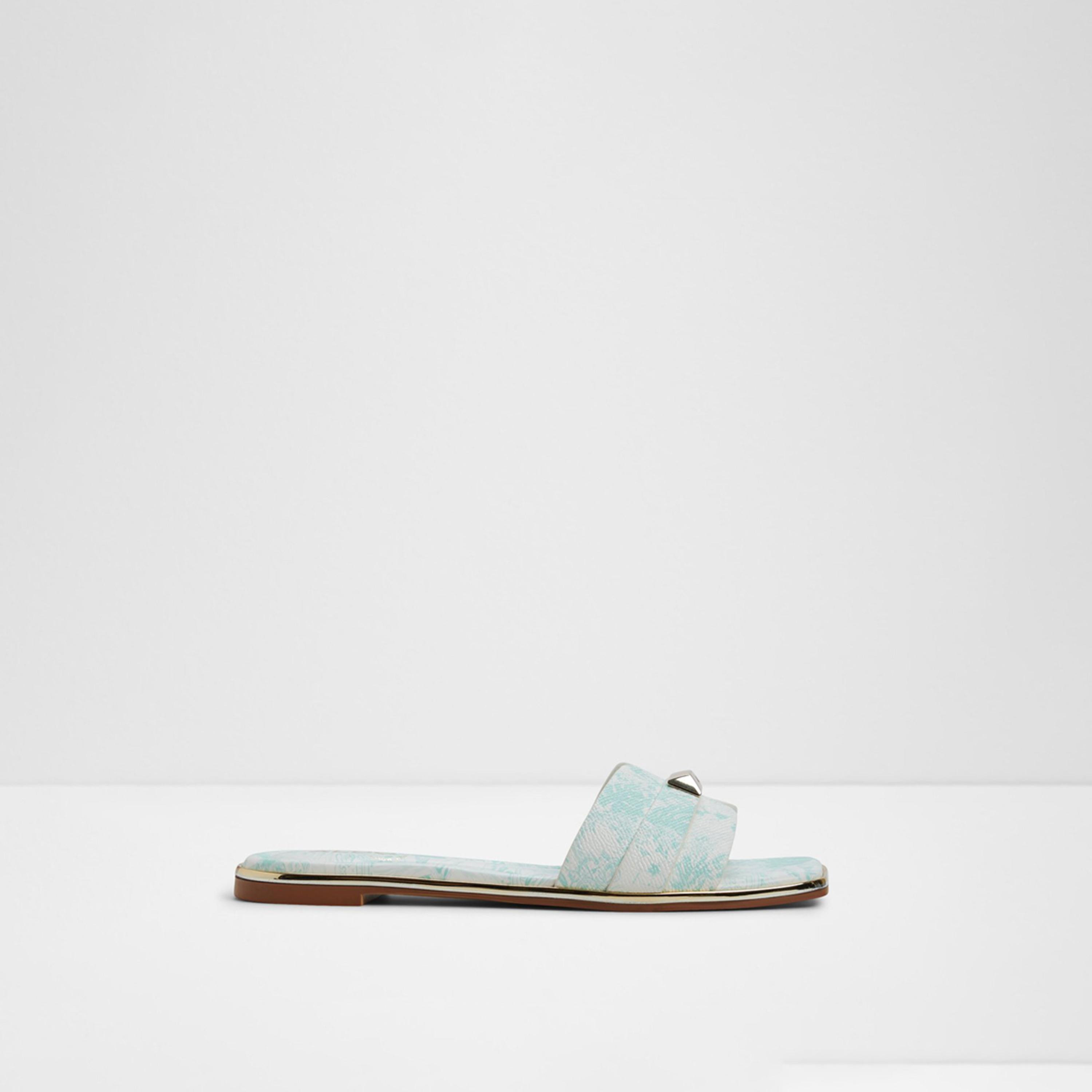 صنادل ألدو دارين النسائية ذات مسطح مربع والمفتوح عند أصابع القدم مع جلد الثعبان-women-shoes-sandals-flats-image-11