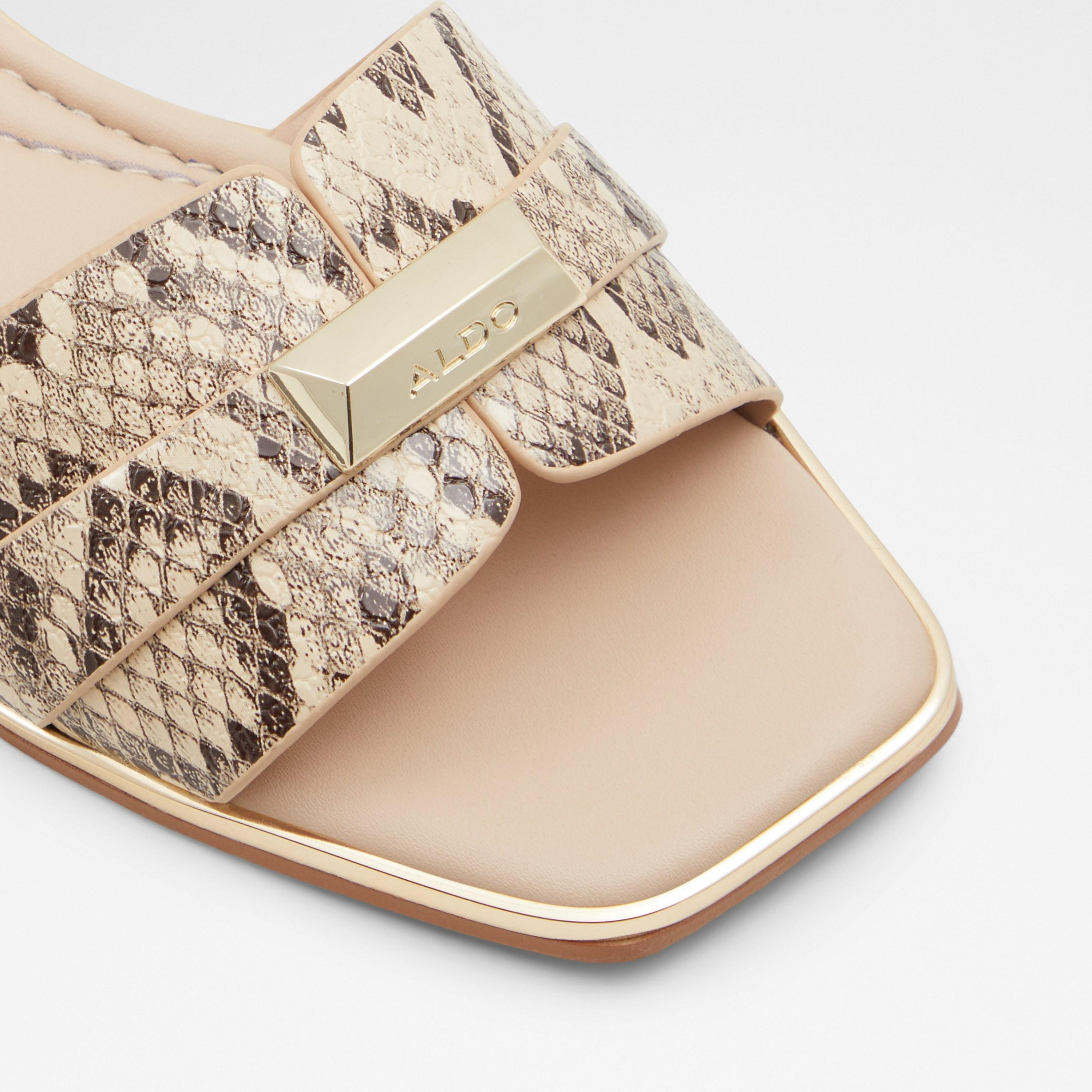 صنادل ألدو دارين النسائية ذات مسطح مربع والمفتوح عند أصابع القدم مع جلد الثعبان-women-shoes-sandals-flats-image-5